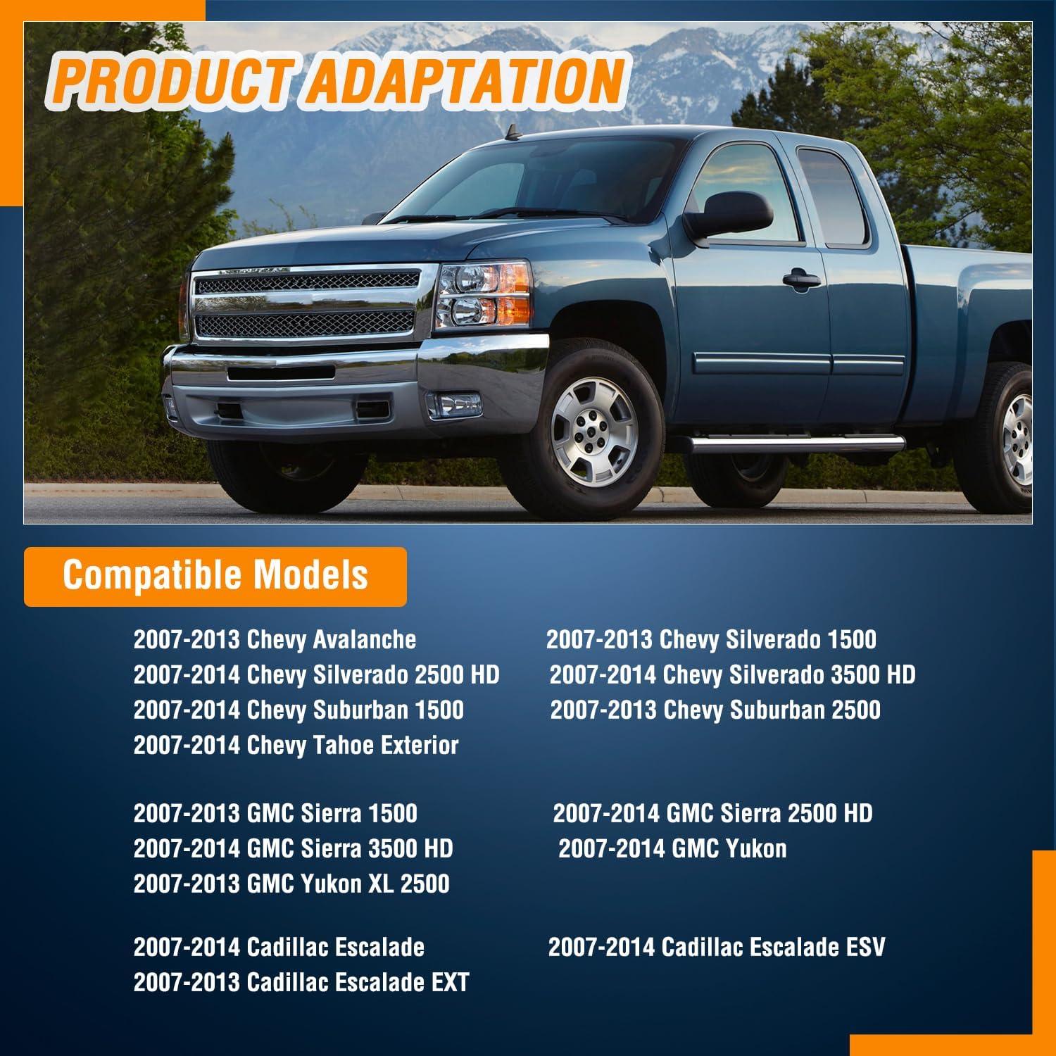 imageNilight Extended Cab Door Handle Left Driver ampamp Right Passenger Rear Car Door Handles Compatible with 1999 00 01 02 03 04 05 06 2007 Chevy Silverado GMC Sierra 1500 2500 3500 Replace157581711575817220072014 Chevy Silverado GMC Sierra Cadillac Suburban