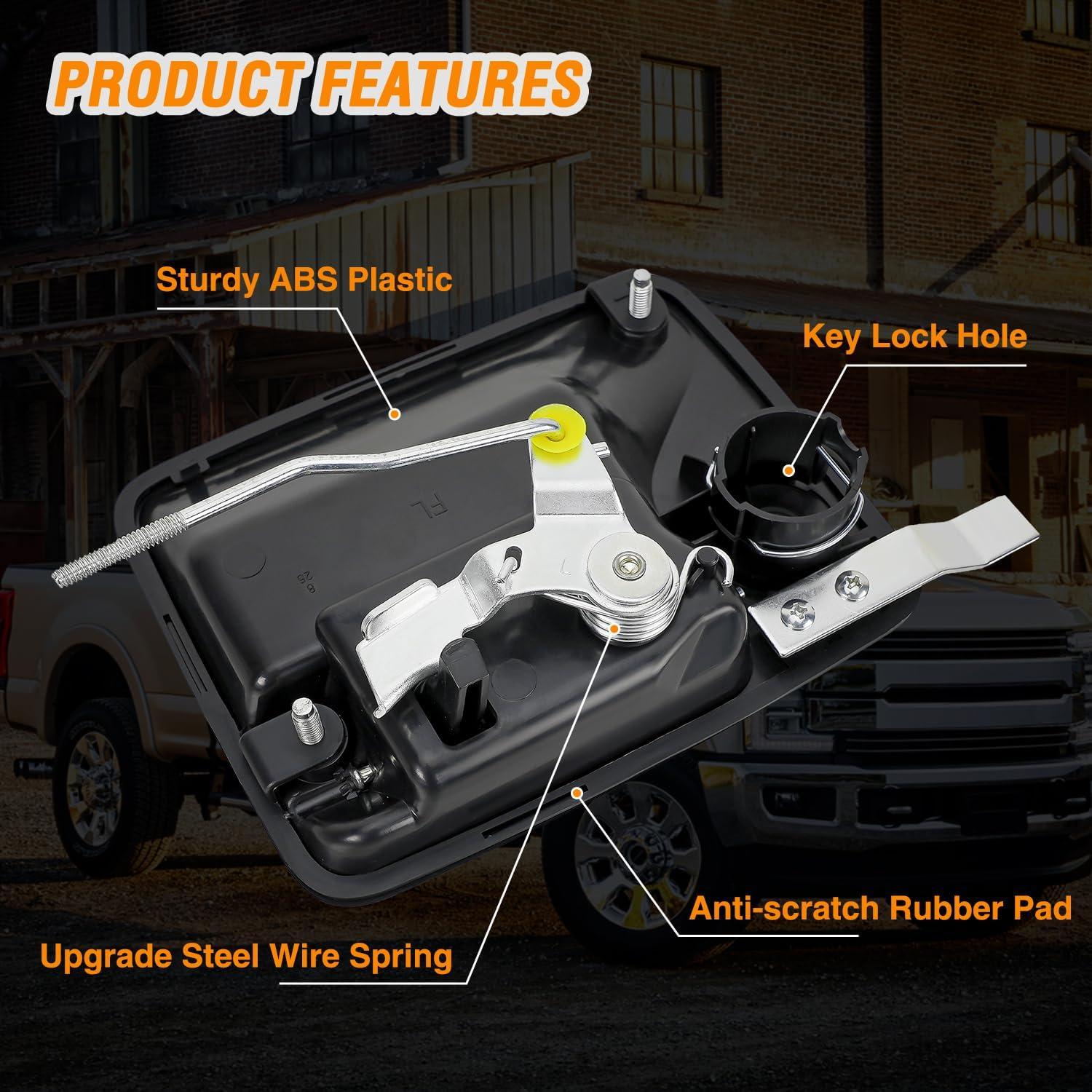 imageNilight Exterior Front Left Driver Side Door Handle with Key Hole Compatible with 19992016 Ford F250 F350 F450 F550 F650 F750 Super Duty Excursion Car Door Handles Replaces OEM 7C3Z2522405AA 7930619992016 Ford