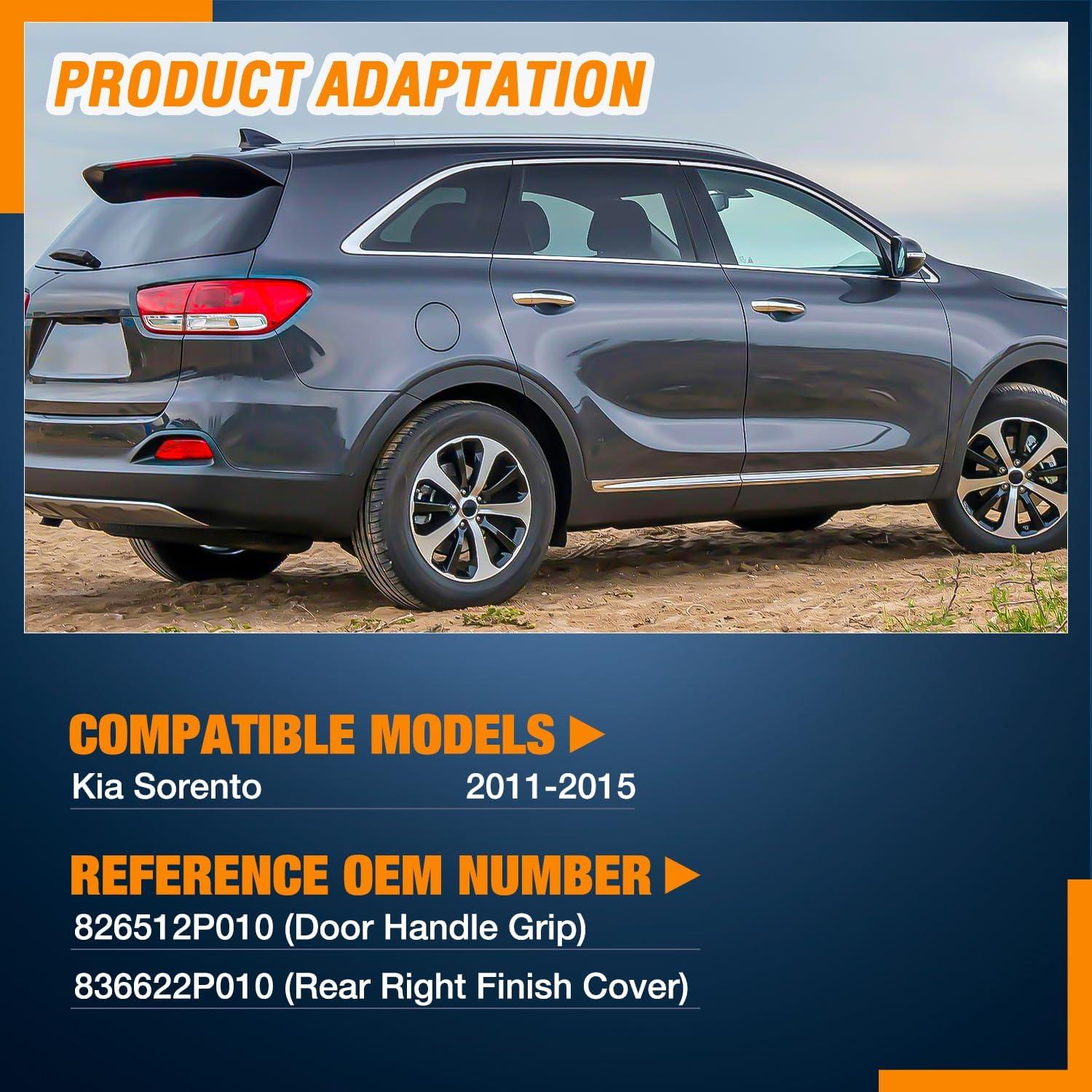 imageNilight Exterior Front Left Driver Side Door Handle with Key Hole Compatible with 19992016 Ford F250 F350 F450 F550 F650 F750 Super Duty Excursion Car Door Handles Replaces OEM 7C3Z2522405AA 7930620112015 Kia Sorento