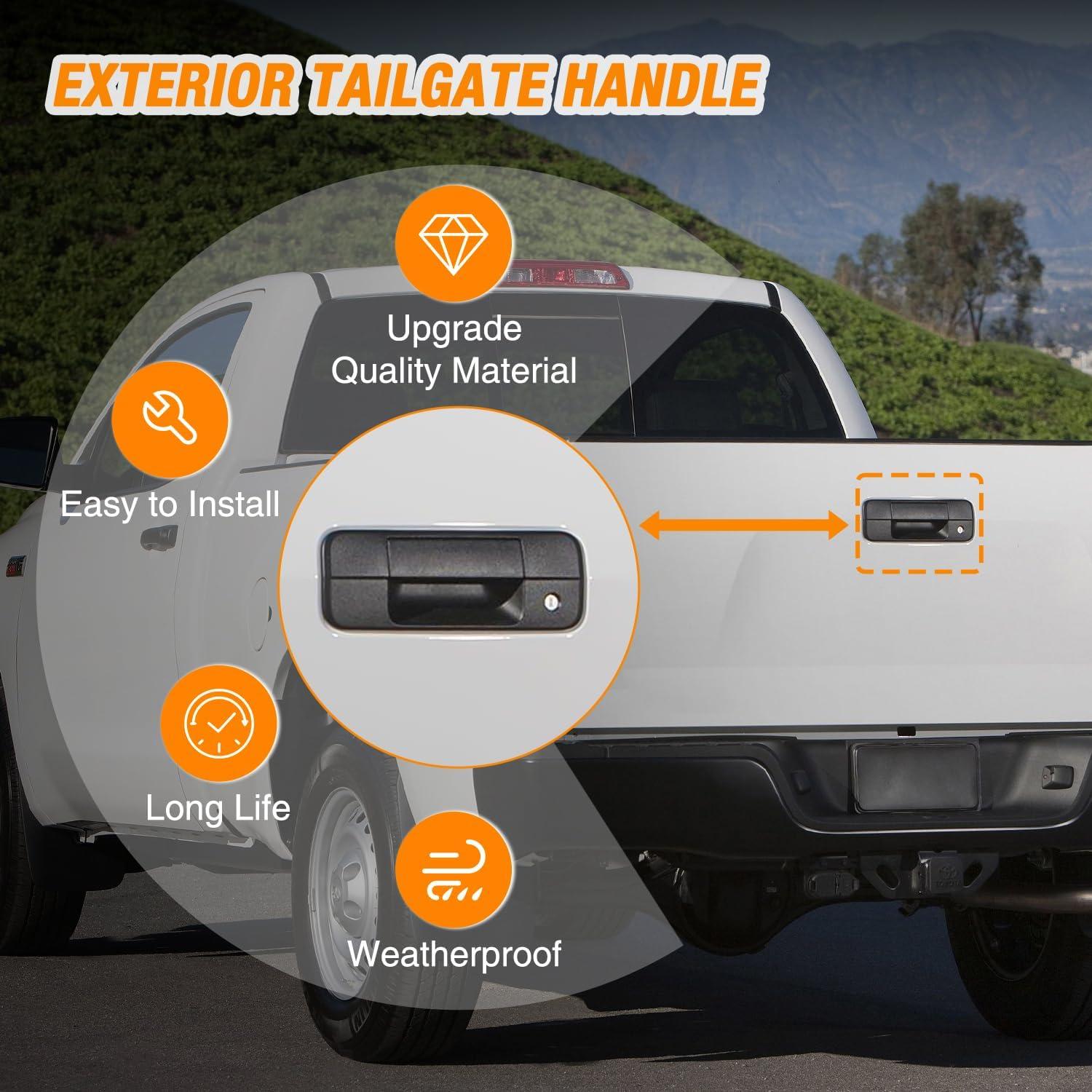 imageNilight Exterior Front Left Driver Side Door Handle with Key Hole Compatible with 19992016 Ford F250 F350 F450 F550 F650 F750 Super Duty Excursion Car Door Handles Replaces OEM 7C3Z2522405AA 7930620072013 Toyota Tundra