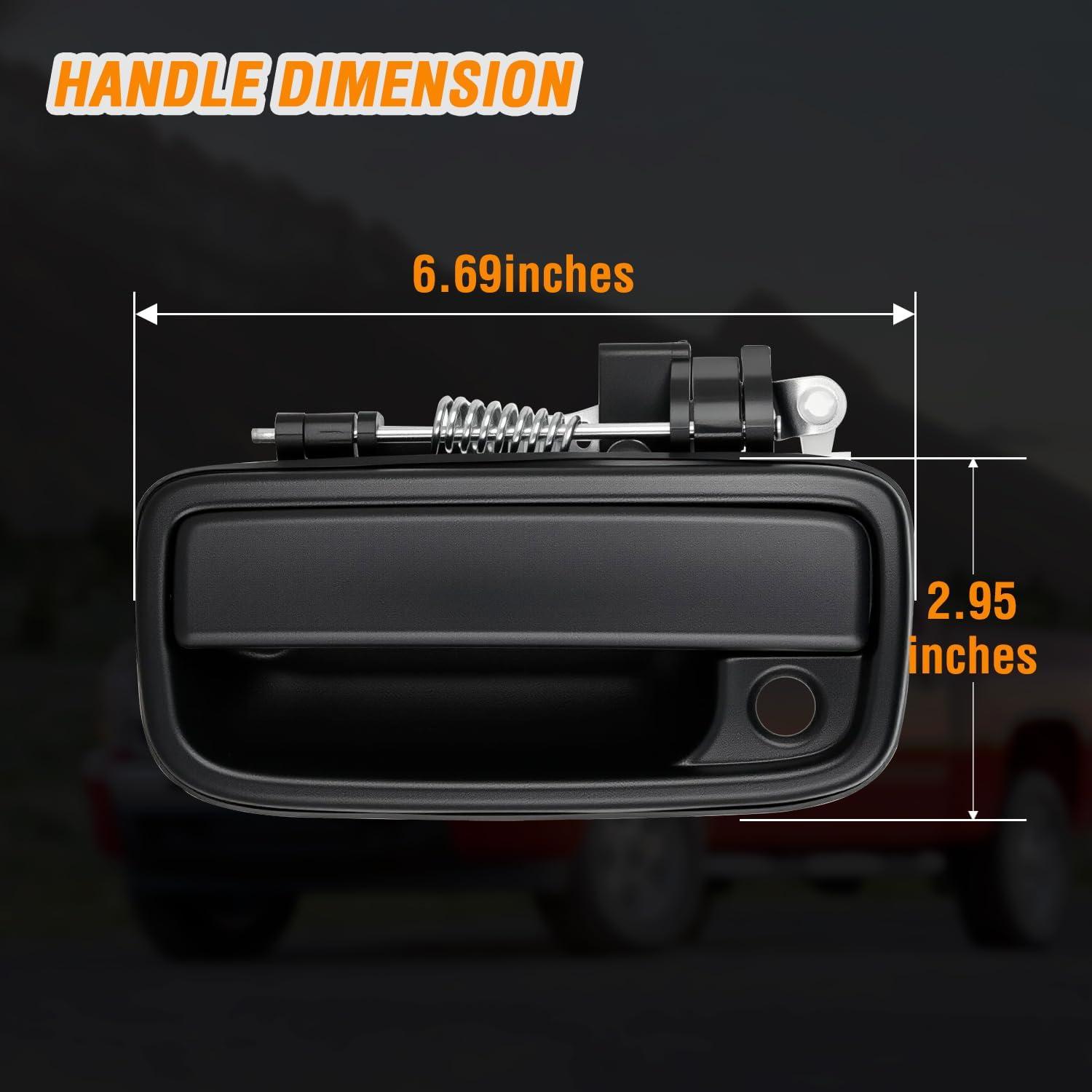 imageNilight Exterior Front Left Driver Side Door Handle with Key Hole Compatible with 19992016 Ford F250 F350 F450 F550 F650 F750 Super Duty Excursion Car Door Handles Replaces OEM 7C3Z2522405AA 7930619952004 Toyota Tacoma