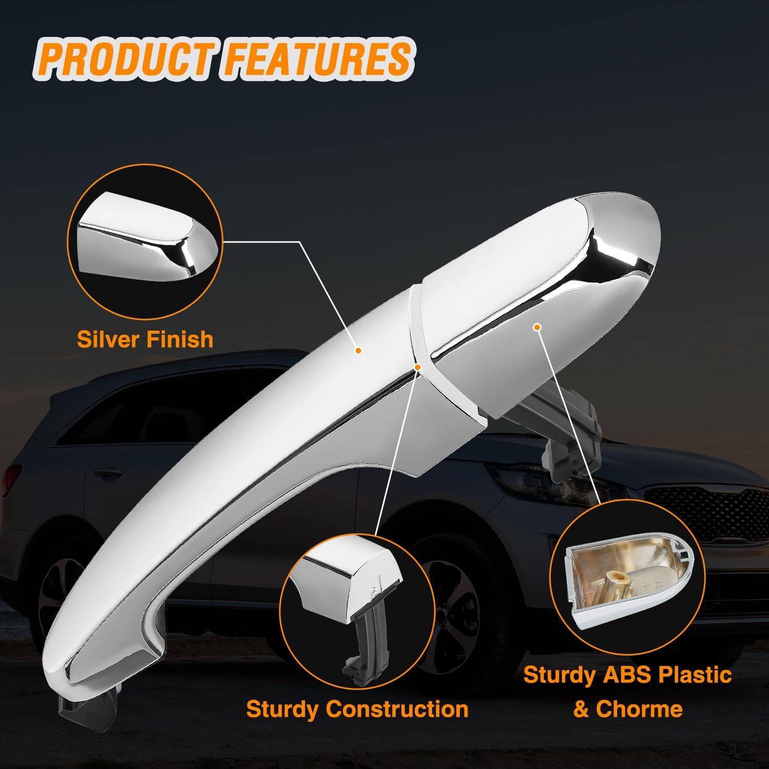imageNilight Exterior Front Left Driver Side Door Handle with Key Hole Compatible with 19992016 Ford F250 F350 F450 F550 F650 F750 Super Duty Excursion Car Door Handles Replaces OEM 7C3Z2522405AA 7930620112015 Kia Sorento