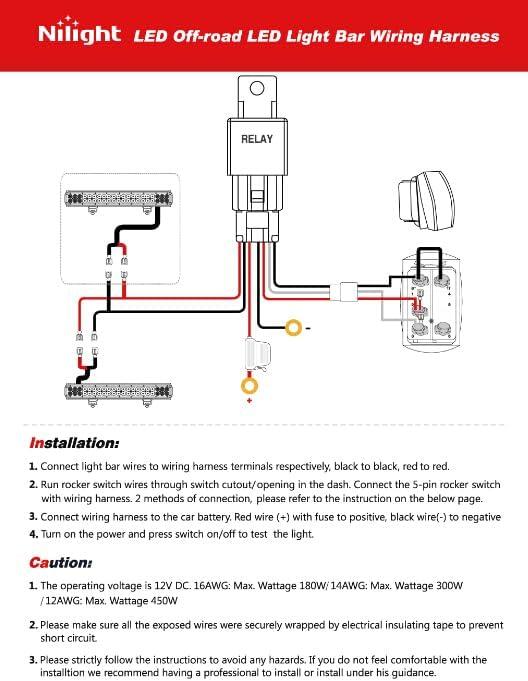 imageNilight Flush Mount LED Light Pods 2 PCS 42 W Amber Upgraded Spot Flood Combo Driving Fog Lights Off Road Lights Bumper LED Work Light for Truck SUV ATV UTV Pickup Van Boat Tractor2Pcs 20LEDs LED Pods