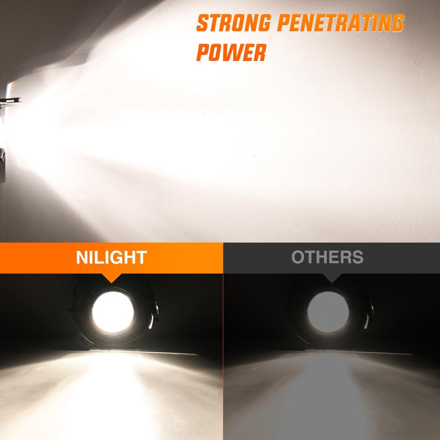 imageNilight Fog Light Assembly Compatible with 2006 2007 2008 2009 2010 2011 2012 2013 Toyota Yaris Camry Corolla Venza Matrix Prius RAV4 Solara Avalon Highlander LEXUS LX570 RX35020052009 Frontier20052012 Pathfinder