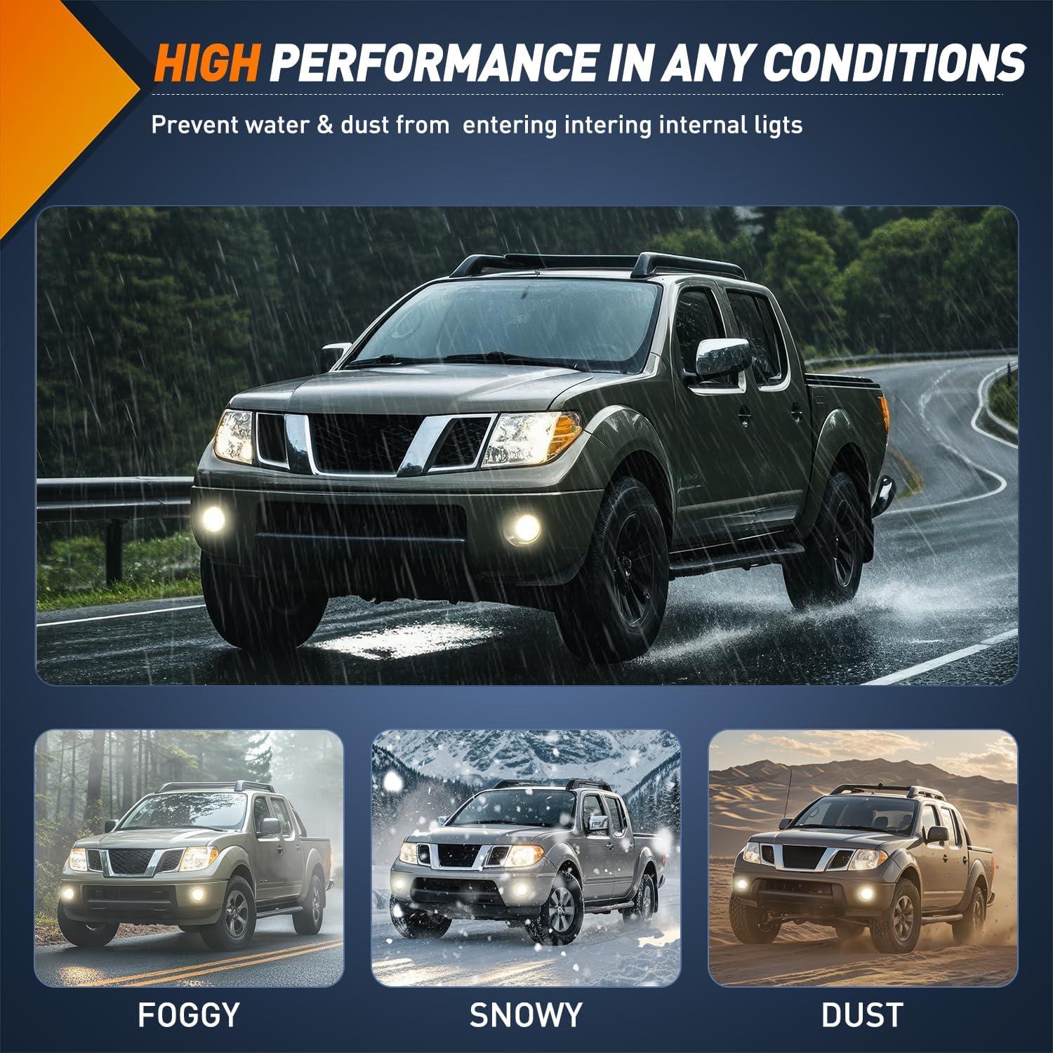 imageNilight Fog Light Assembly Compatible with 2006 2007 2008 2009 2010 2011 2012 2013 Toyota Yaris Camry Corolla Venza Matrix Prius RAV4 Solara Avalon Highlander LEXUS LX570 RX35020052009 Frontier20052012 Pathfinder