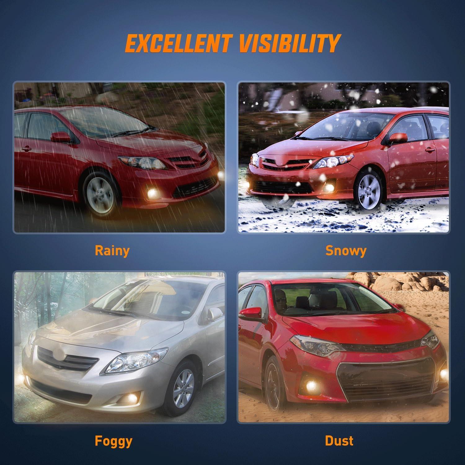 imageNilight Fog Light Assembly Compatible with 2006 2007 2008 2009 2010 2011 2012 2013 Toyota Yaris Camry Corolla Venza Matrix Prius RAV4 Solara Avalon Highlander LEXUS LX570 RX350Toyota 20072013