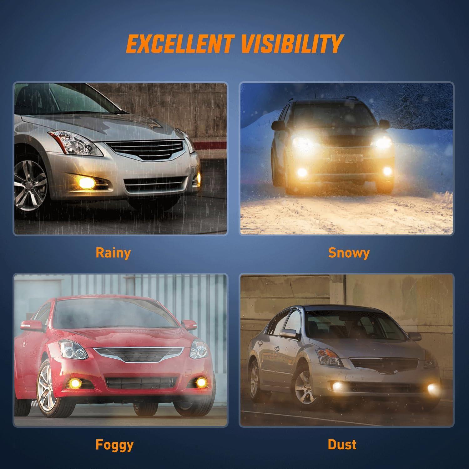 imageNilight Fog Light Assembly Compatible with 2010 2011 2012 Nissan Altima with Clear Lens Lamps Replacement H11 12V 55W Bulbs20102012 Nissan Altima