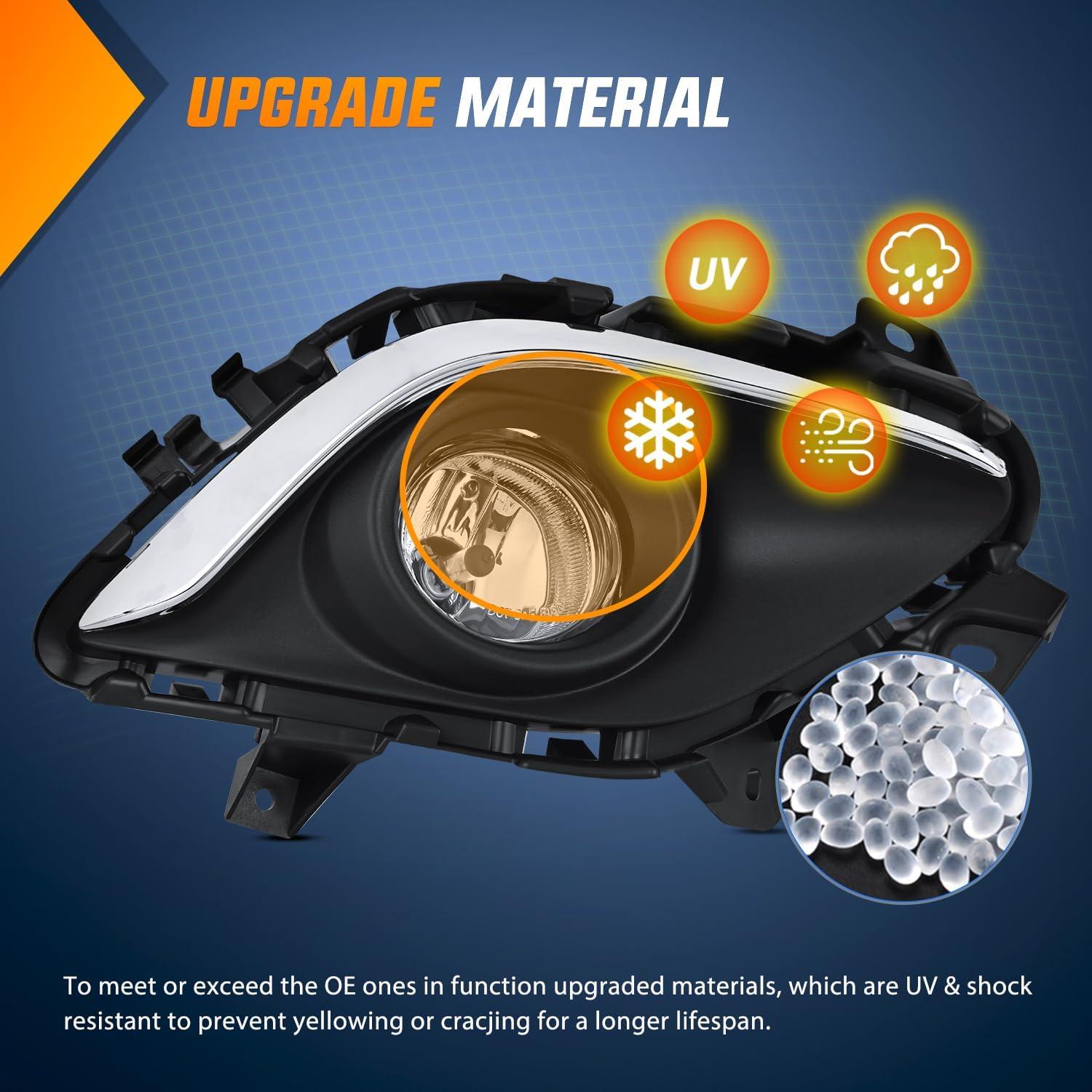 imageNilight Fog Light Assembly Compatible with 2010 2011 2012 Nissan Altima with Clear Lens Lamps Replacement H11 12V 55W Bulbs20132015 MAZDA 6