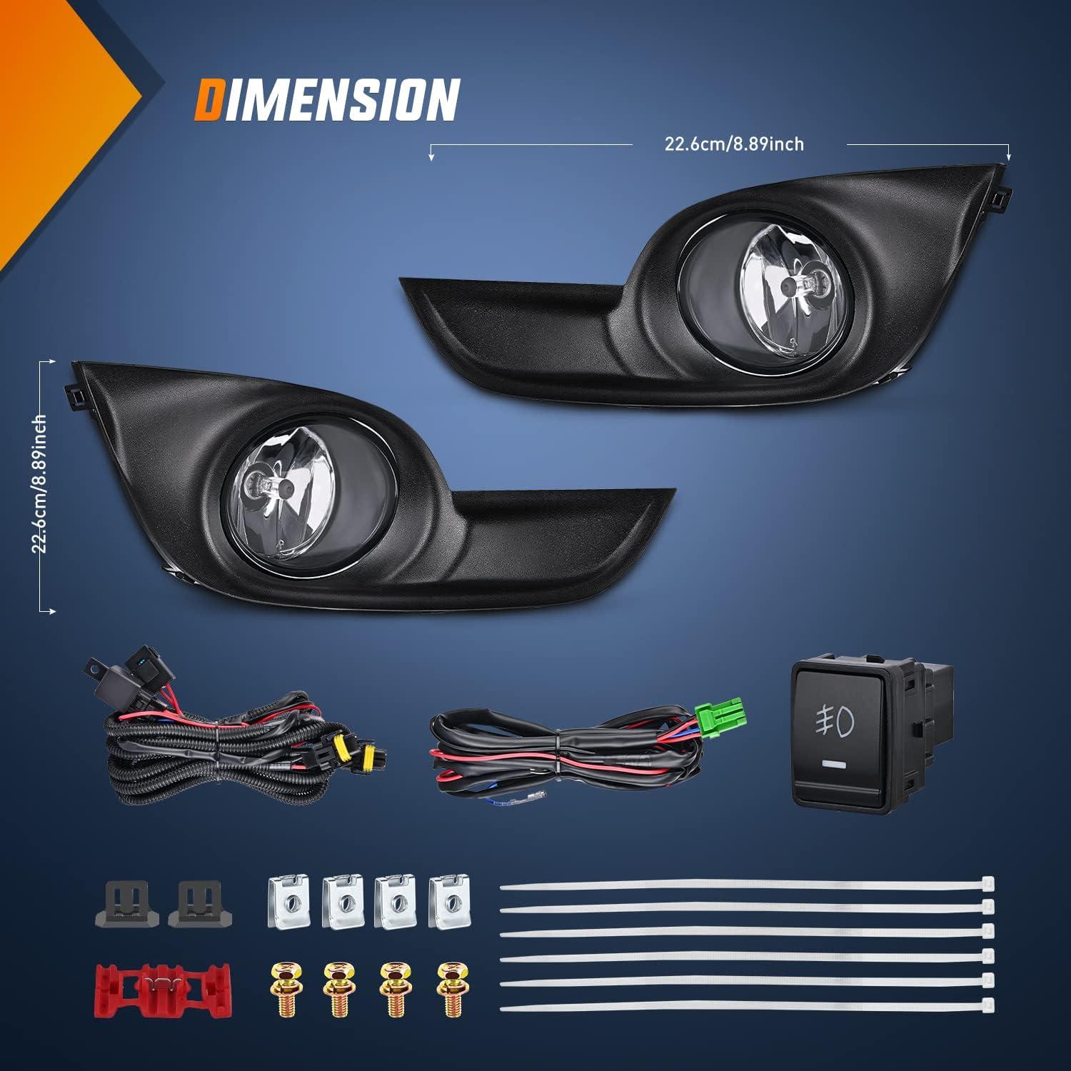 imageNilight Fog Light Compatible with 2007 2008 2009 2010 2011 2012 2013 2014 2015 2016 2017 2018 2019 Nissan Altima Versa Note Maxima Pathfinder Infiniti QX60 M35 M45 G37 JX3520132015 Nissan Altima