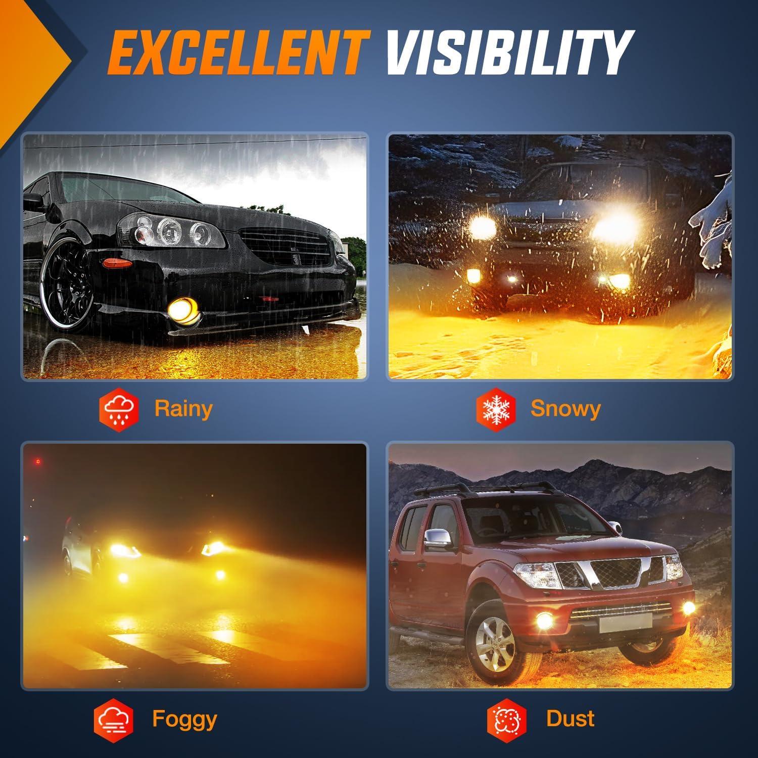 imageNilight Fog Light Compatible with 2007 2008 2009 2010 2011 2012 2013 2014 2015 2016 2017 2018 2019 Nissan Altima Versa Note Maxima Pathfinder Infiniti QX60 M35 M45 G37 JX3520002004 Nissan Amber