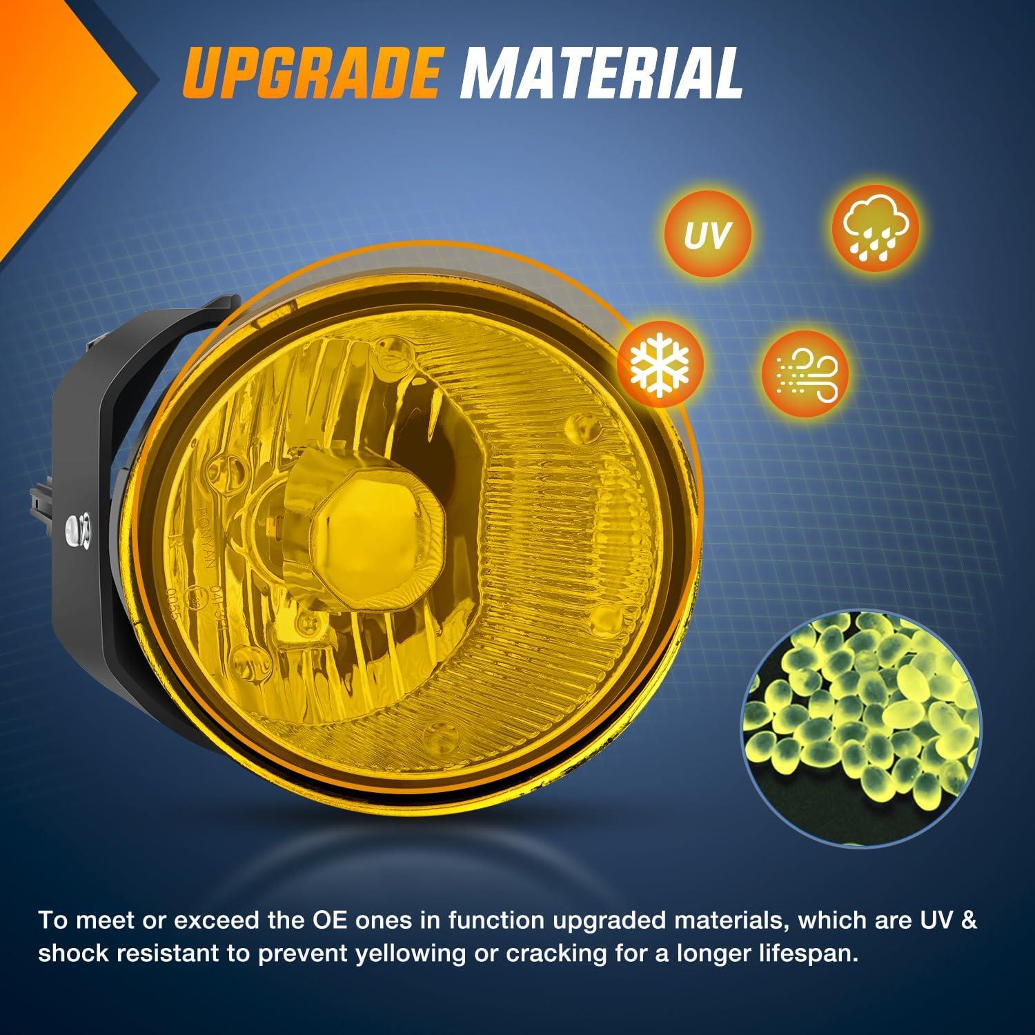 imageNilight Fog Light Compatible with 2007 2008 2009 2010 2011 2012 2013 2014 2015 2016 2017 2018 2019 Nissan Altima Versa Note Maxima Pathfinder Infiniti QX60 M35 M45 G37 JX3520002004 Nissan Amber