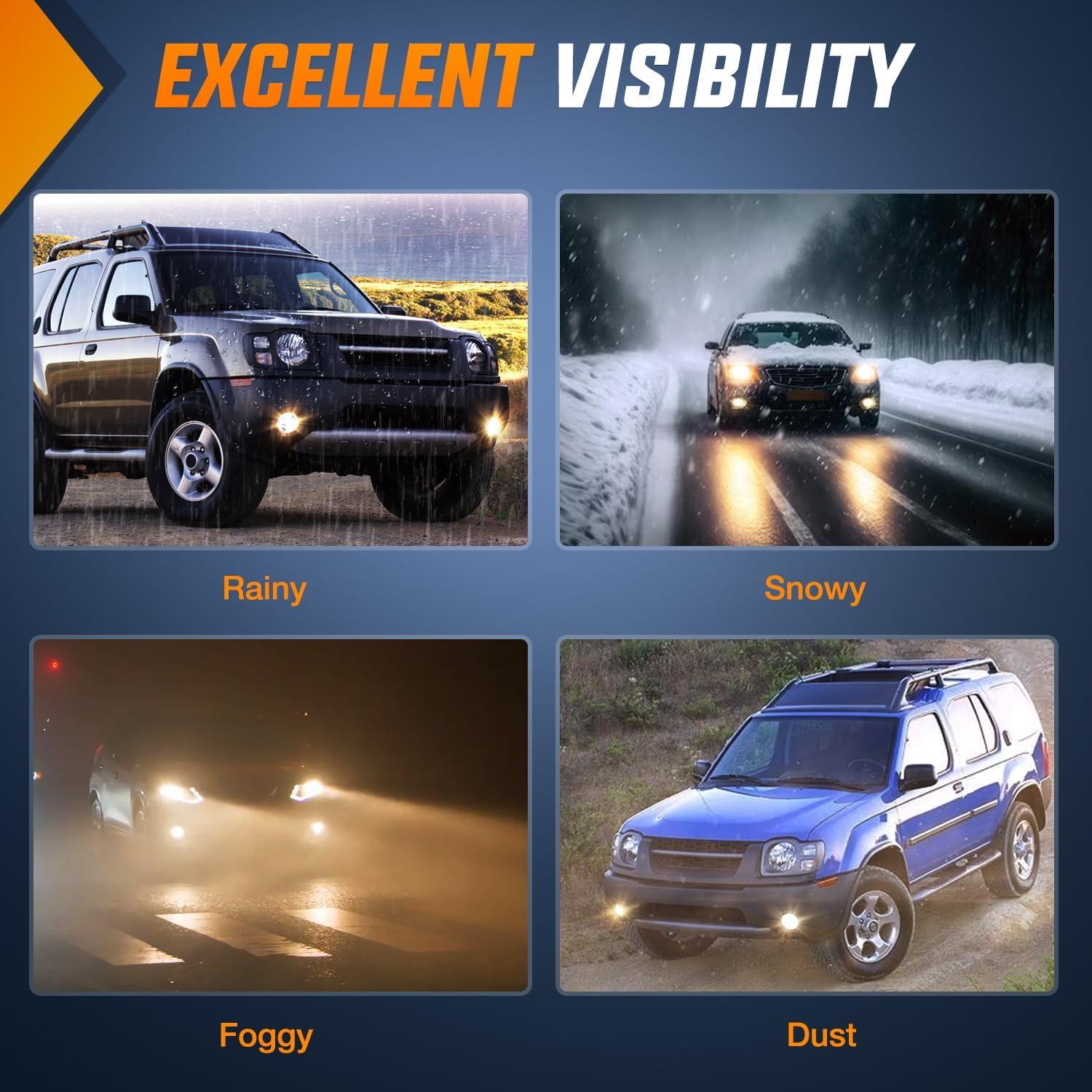 imageNilight Fog Light Compatible with 2007 2008 2009 2010 2011 2012 2013 2014 2015 2016 2017 2018 2019 Nissan Altima Versa Note Maxima Pathfinder Infiniti QX60 M35 M45 G37 JX3520002004 Nissan