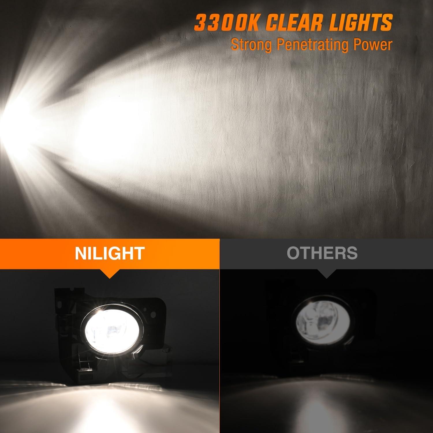 imageNilight Fog Light Compatible with 2007 2008 2009 2010 2011 2012 2013 2014 2015 2016 2017 2018 2019 Nissan Altima Versa Note Maxima Pathfinder Infiniti QX60 M35 M45 G37 JX3520092014 Nissan Maxima