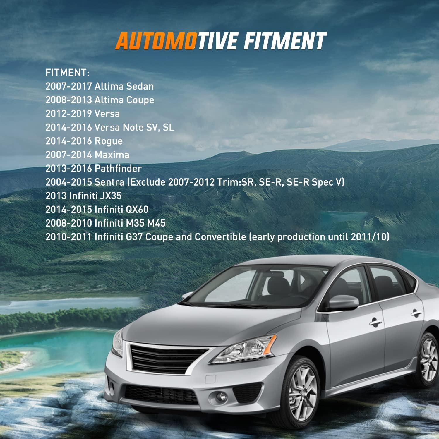 imageNilight Fog Light Compatible with 2007 2008 2009 2010 2011 2012 2013 2014 2015 2016 2017 2018 2019 Nissan Altima Versa Note Maxima Pathfinder Infiniti QX60 M35 M45 G37 JX35Black