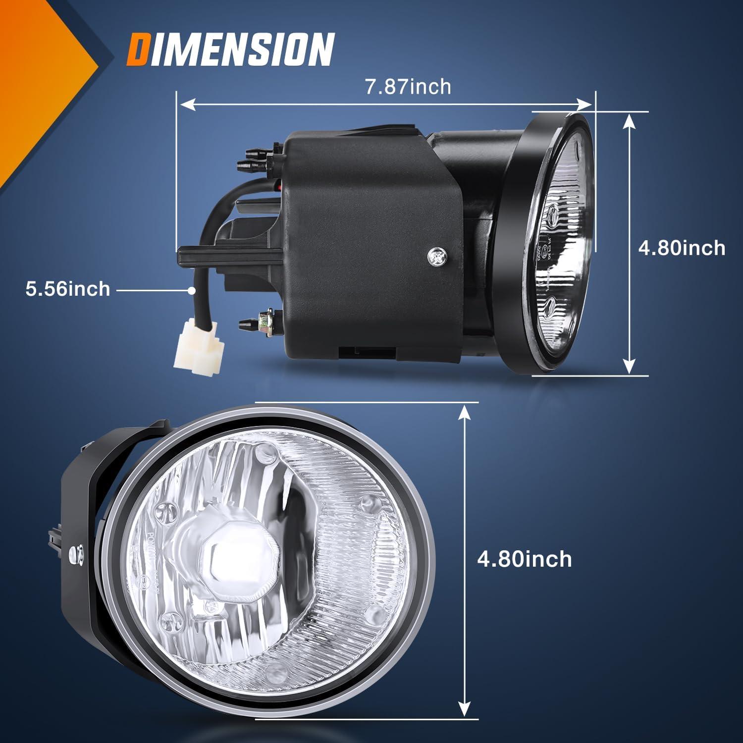 imageNilight Fog Light Compatible with 2007 2008 2009 2010 2011 2012 2013 2014 2015 2016 2017 2018 2019 Nissan Altima Versa Note Maxima Pathfinder Infiniti QX60 M35 M45 G37 JX3520002004 Nissan