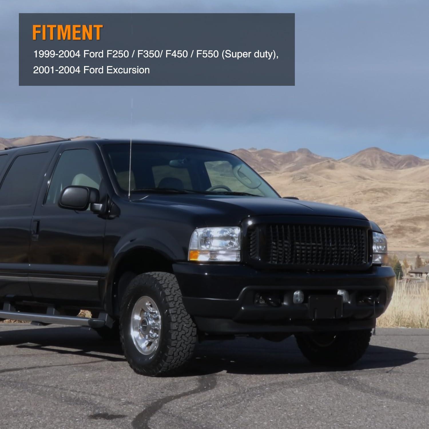 imageNilight Fog Lights Assembly Compatible with 1999 2000 2001 2002 2003 2004 Ford Mustang Lamp Replacement Driver and Passenger Side Amber Lens19992004 Ford F250F550