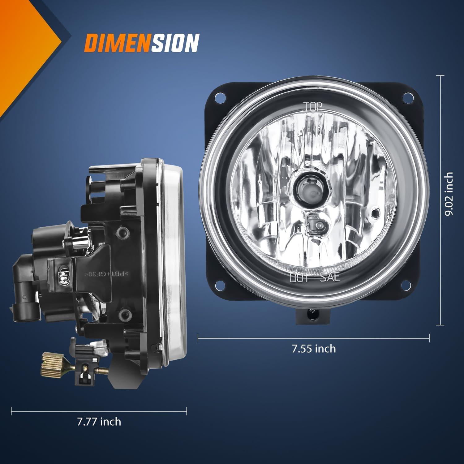 imageNilight Fog Lights Assembly Compatible with 1999 2000 2001 2002 2003 2004 Ford Mustang Lamp Replacement Driver and Passenger Side Amber Lens20022006 Ford