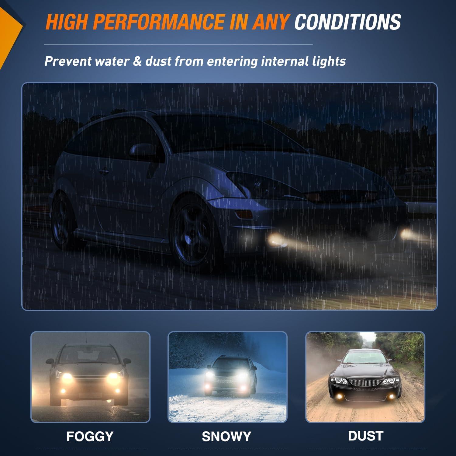 imageNilight Fog Lights Assembly Compatible with 1999 2000 2001 2002 2003 2004 Ford Mustang Lamp Replacement Driver and Passenger Side Amber Lens20022006 Ford