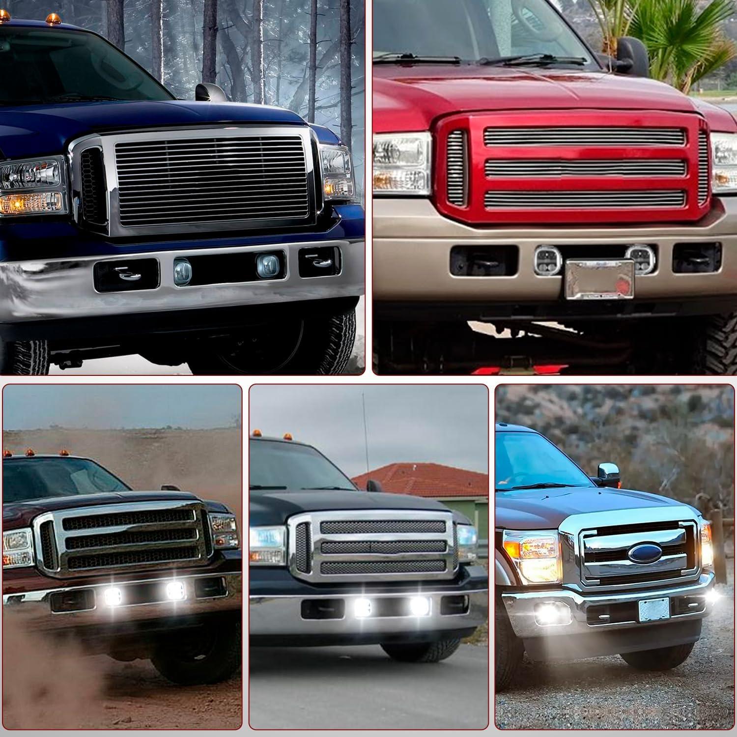 imageNilight Fog Lights Assembly Compatible with 1999 2000 2001 2002 2003 2004 Ford Mustang Lamp Replacement Driver and Passenger Side Amber Lens20052007 F250F550 LED