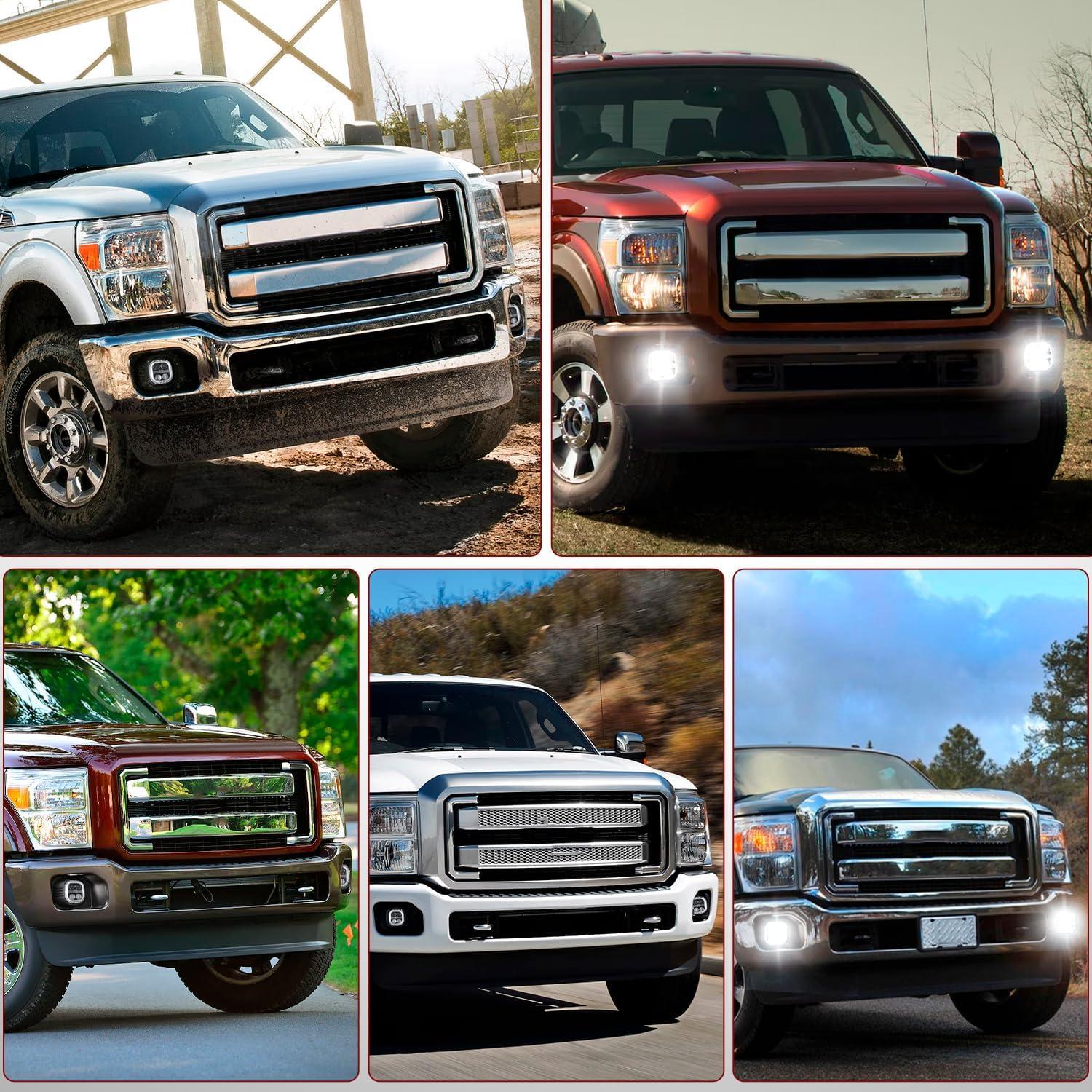 imageNilight Fog Lights Assembly Compatible with 1999 2000 2001 2002 2003 2004 Ford Mustang Lamp Replacement Driver and Passenger Side Amber Lens20112016 F250F550 LED