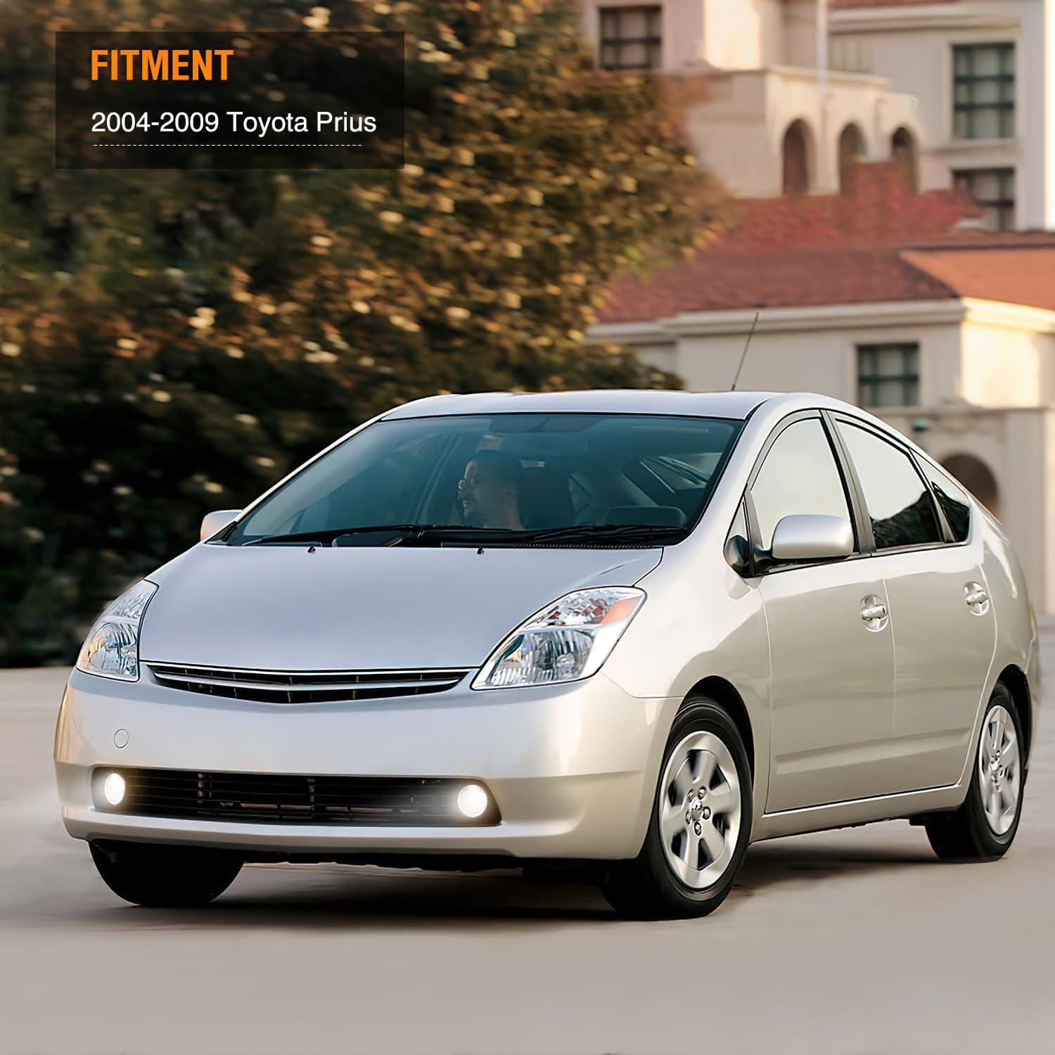 imageNilight Fog Lights Assembly Compatible with 2004 2005 2006 2007 2008 2009 Toyota Prius Lamp Replacement Clear Lens Driver and Passenger Side20042009 Toyota Prius