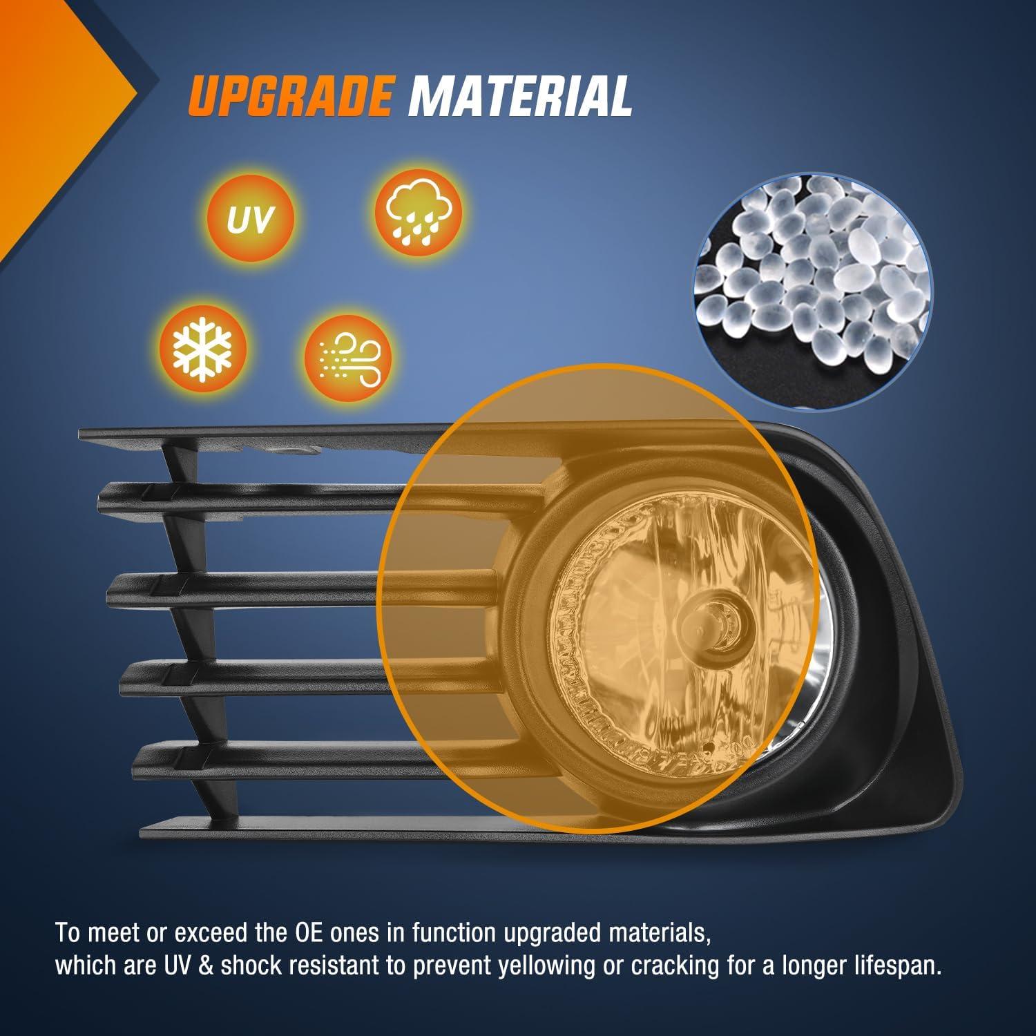 imageNilight Fog Lights Assembly Compatible with 2004 2005 2006 2007 2008 2009 Toyota Prius Lamp Replacement Clear Lens Driver and Passenger Side20042009 Toyota Prius