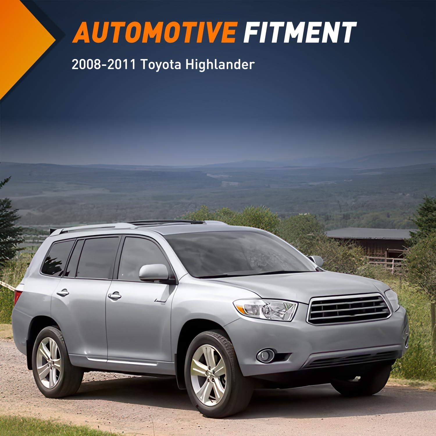 imageNilight Fog Lights Assembly Compatible with 2004 2005 2006 2007 2008 2009 Toyota Prius Lamp Replacement Clear Lens Driver and Passenger Side20082011 Toyota Highlander