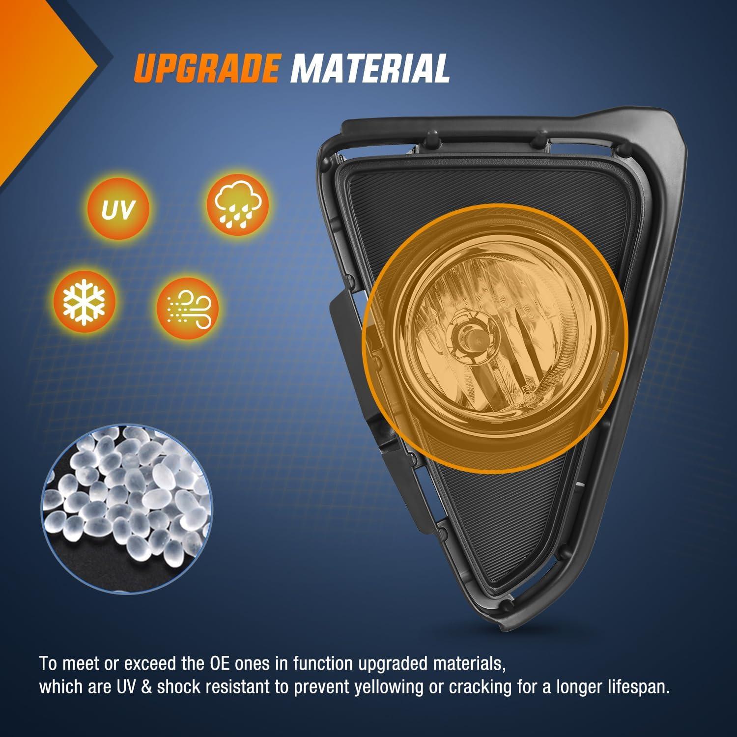 imageNilight Fog Lights Assembly Compatible with 2004 2005 2006 2007 2008 2009 Toyota Prius Lamp Replacement Clear Lens Driver and Passenger Side20162018 Toyota RAV4