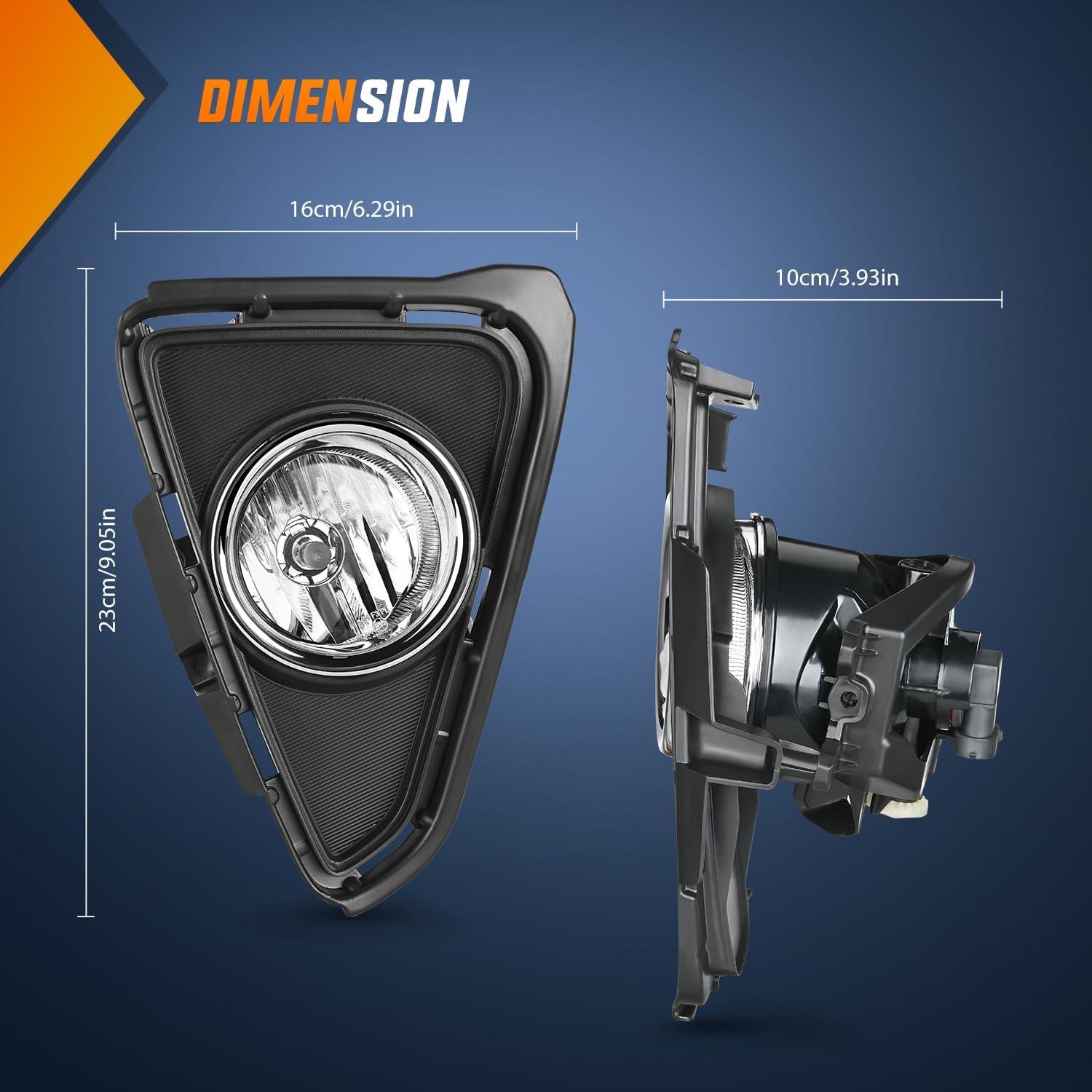 imageNilight Fog Lights Assembly Compatible with 2004 2005 2006 2007 2008 2009 Toyota Prius Lamp Replacement Clear Lens Driver and Passenger Side20162018 Toyota RAV4