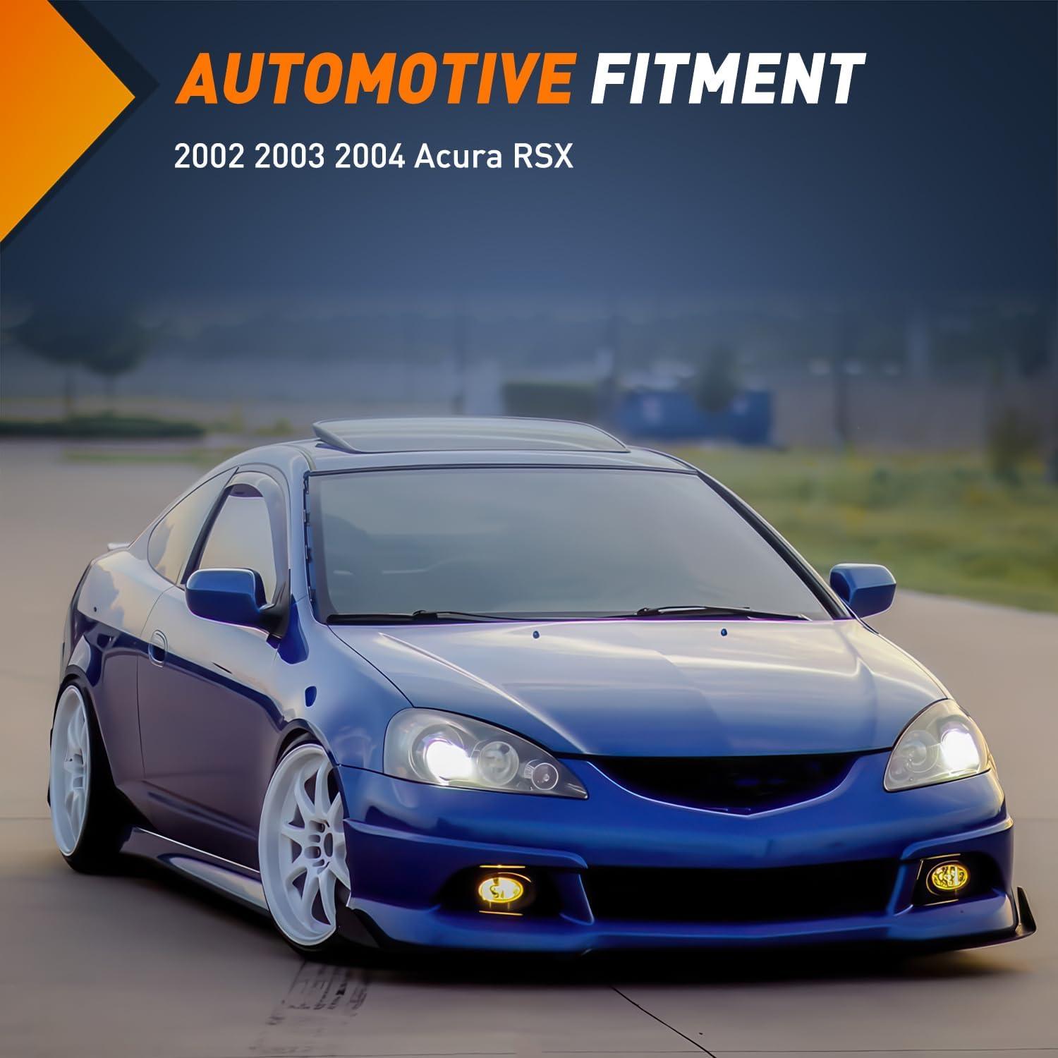 imageNilight Fog Lights Assembly Compatible with 2007 2008 2009 Honda CRV EX EXL LX Light Replacement Clear Lens Driver and Passenger Side20022004 Acura RSX Amber