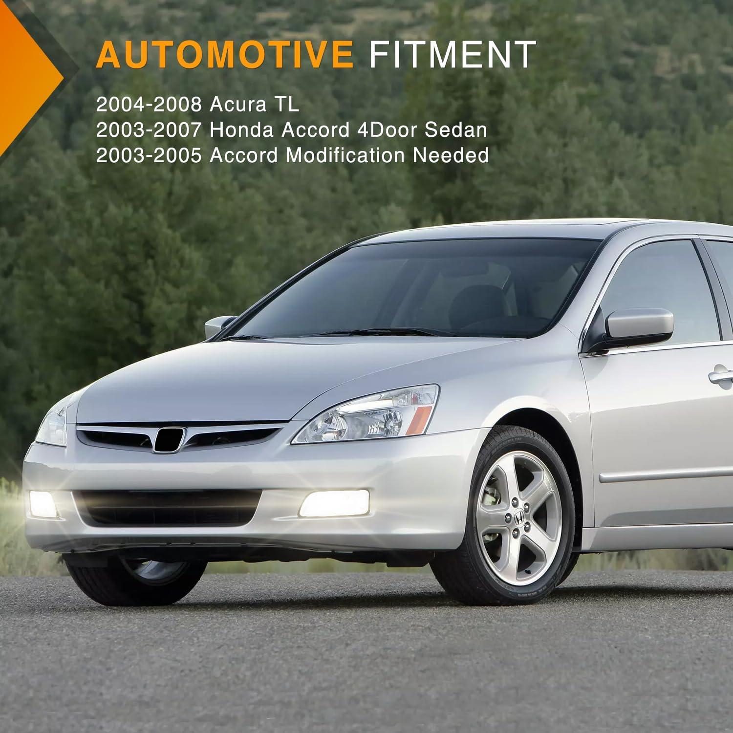 imageNilight Fog Lights Assembly Compatible with 2007 2008 2009 Honda CRV EX EXL LX Light Replacement Clear Lens Driver and Passenger Side20032007 honda accord20042008 acura