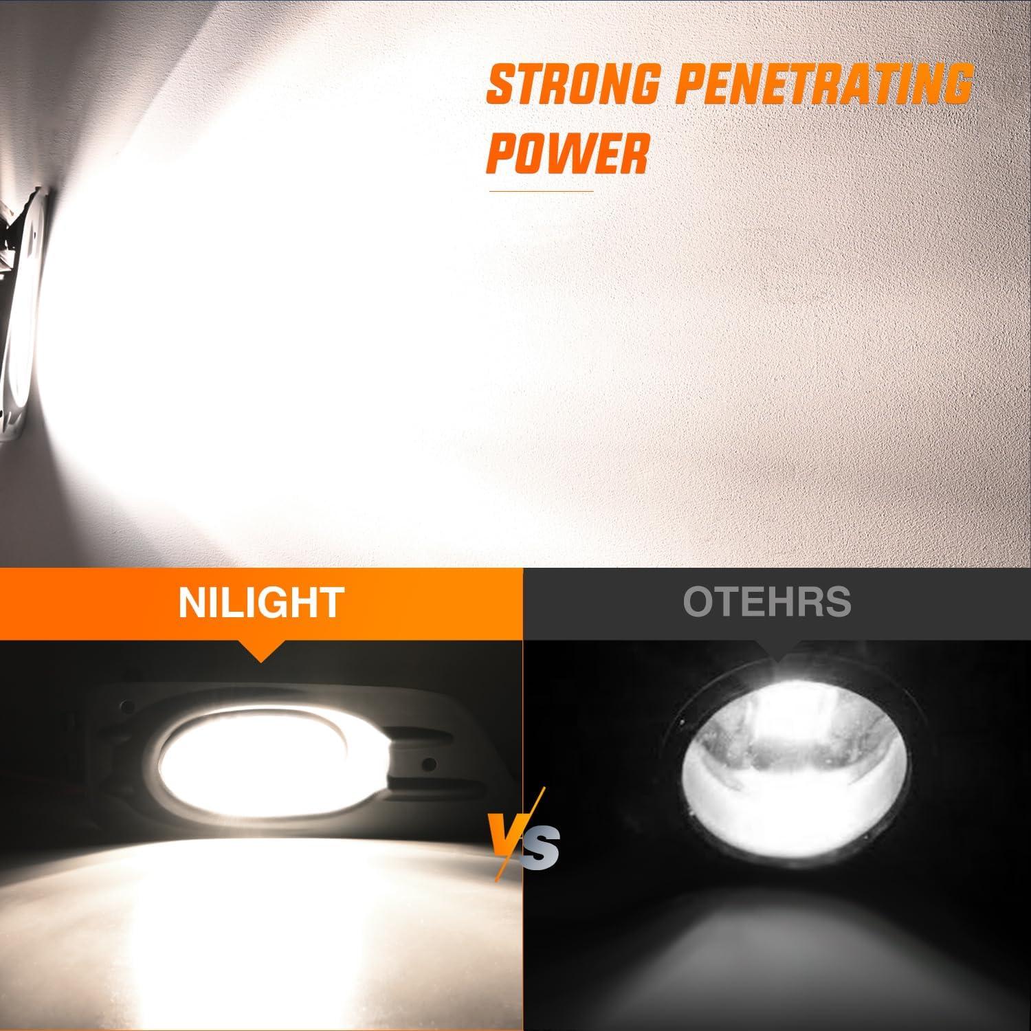 imageNilight Fog Lights Assembly Compatible with 2007 2008 2009 Honda CRV EX EXL LX Light Replacement Clear Lens Driver and Passenger Side20062007 Honda Accord