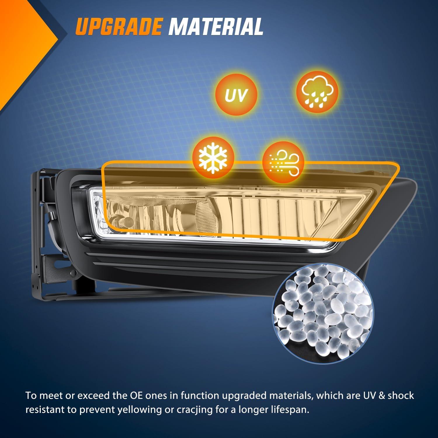 imageNilight Fog Lights Assembly Compatible with 2007 2008 2009 Honda CRV EX EXL LX Light Replacement Clear Lens Driver and Passenger Side20132015 Honda Accord