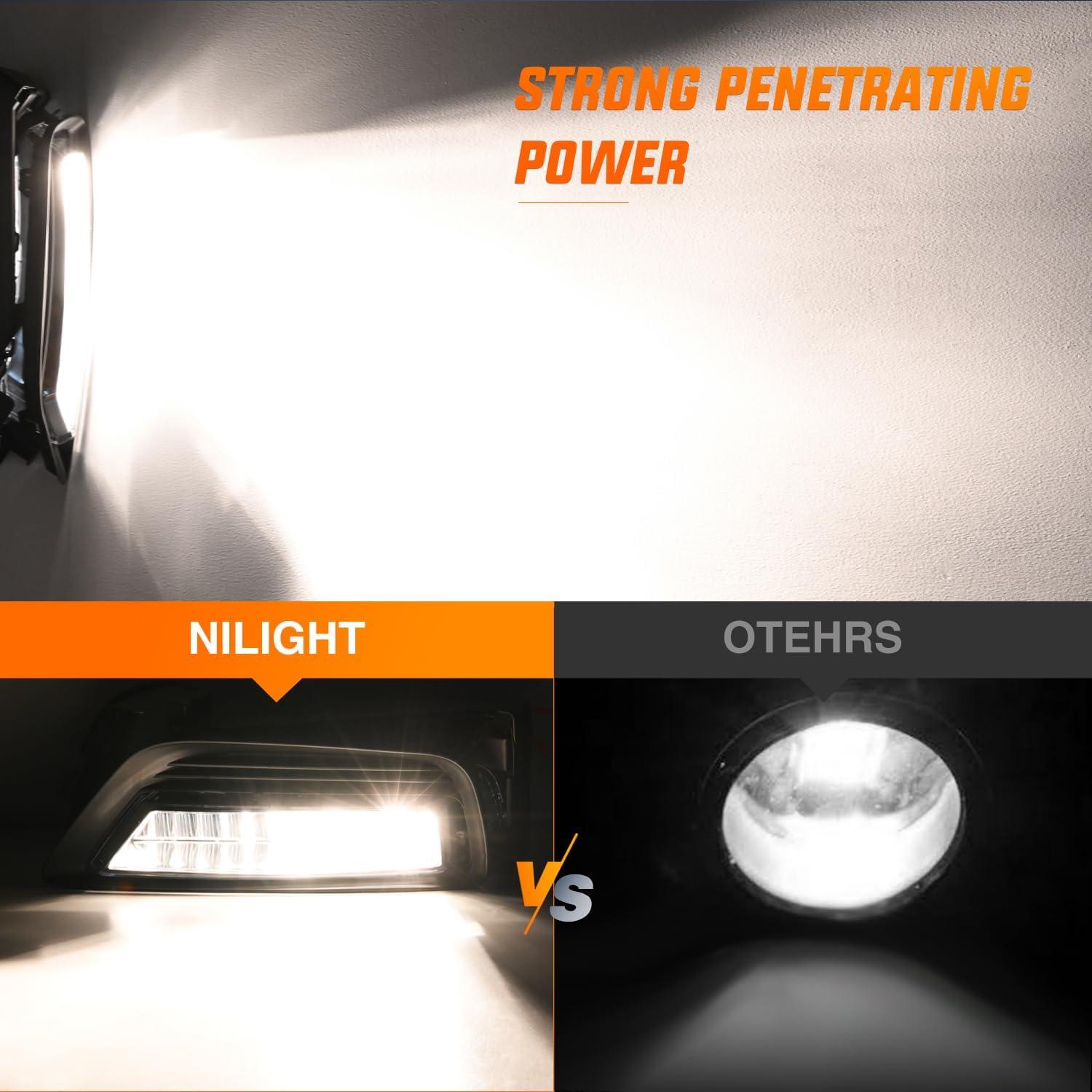 imageNilight Fog Lights Assembly Compatible with 2007 2008 2009 Honda CRV EX EXL LX Light Replacement Clear Lens Driver and Passenger Side20132015 Honda Accord