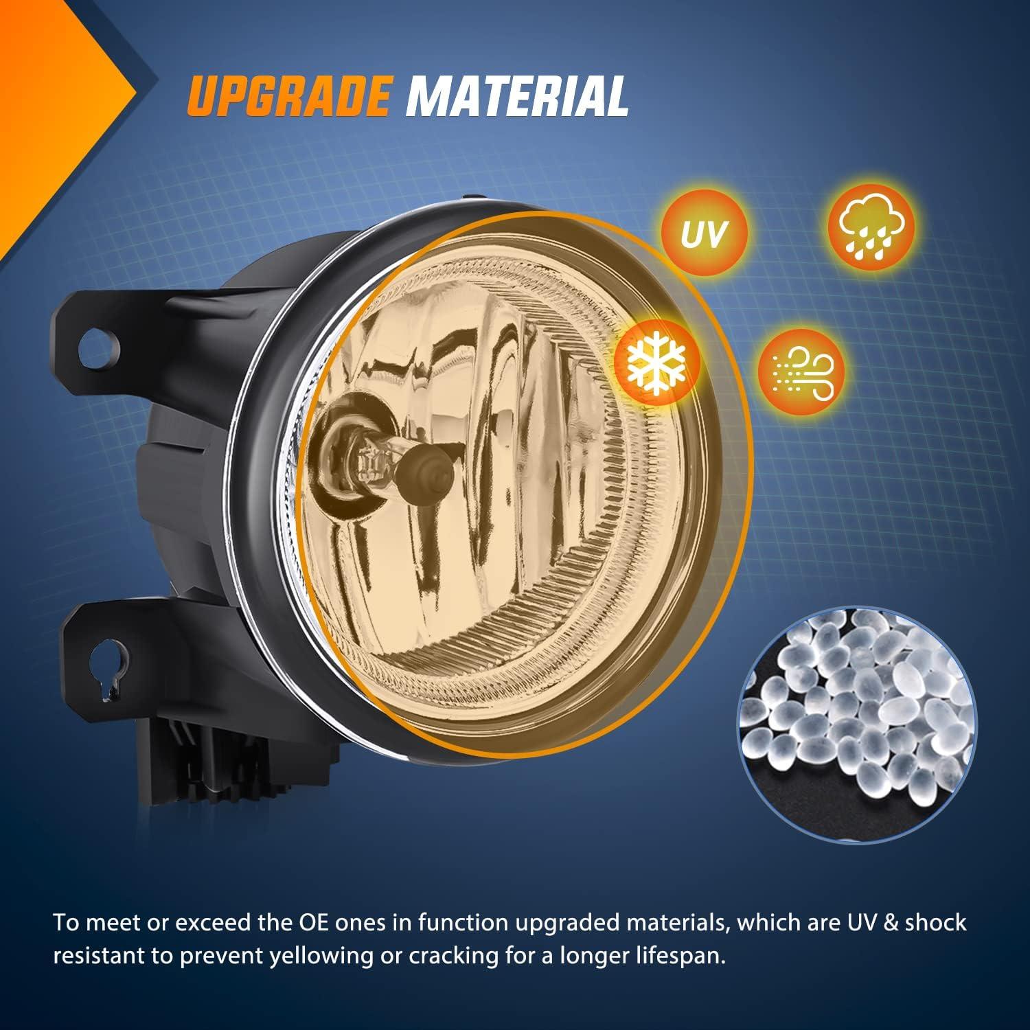 imageNilight Fog Lights Assembly Compatible with 2007 2008 2009 Honda CRV EX EXL LX Light Replacement Clear Lens Driver and Passenger Side20132021 Honda Civic20152020 Honda Fit