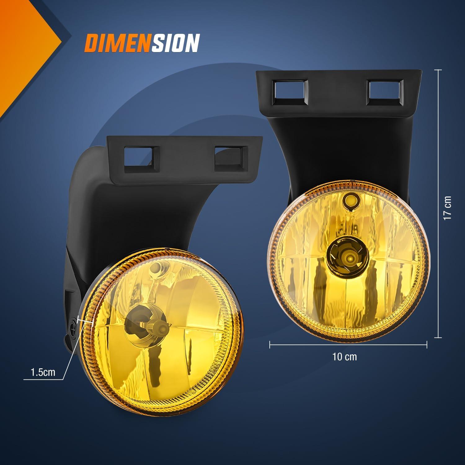 imageNilight Fog Lights Assembly Compatible with 2013 2014 2015 2016 2017 2018 Dodge Ram 1500 20192021 RAM 1500 Classic Not Fit for Rebel Model Fog Light Replacement Clear Lens 2 Years WarrantyDodge Ram 19942002 Amber