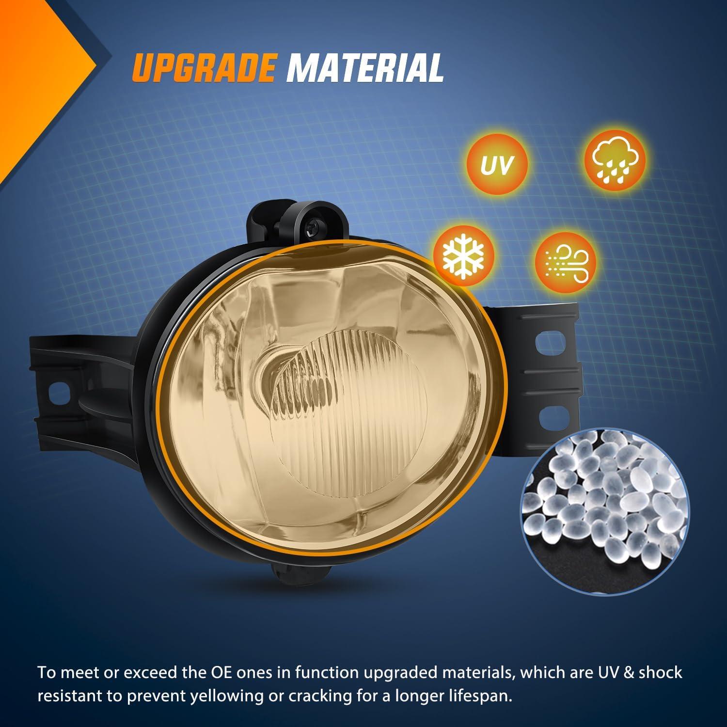 imageNilight Fog Lights Assembly Compatible with 2013 2014 2015 2016 2017 2018 Dodge Ram 1500 20192021 RAM 1500 Classic Not Fit for Rebel Model Fog Light Replacement Clear Lens 2 Years WarrantyDodge Ram 20022010