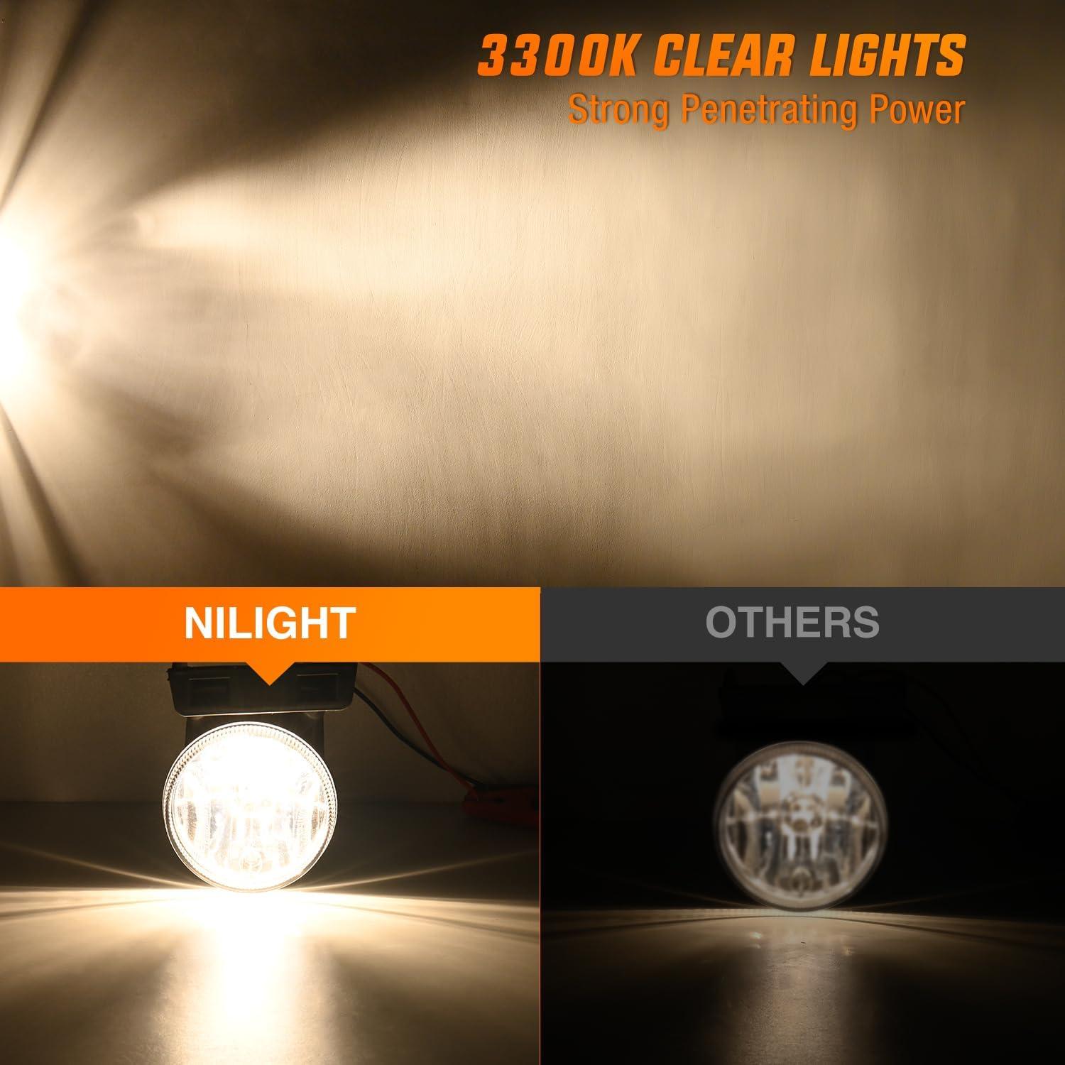 imageNilight Fog Lights Assembly Compatible with 2013 2014 2015 2016 2017 2018 Dodge Ram 1500 20192021 RAM 1500 Classic Not Fit for Rebel Model Fog Light Replacement Clear Lens 2 Years WarrantyDodge Ram 19942002 Clear