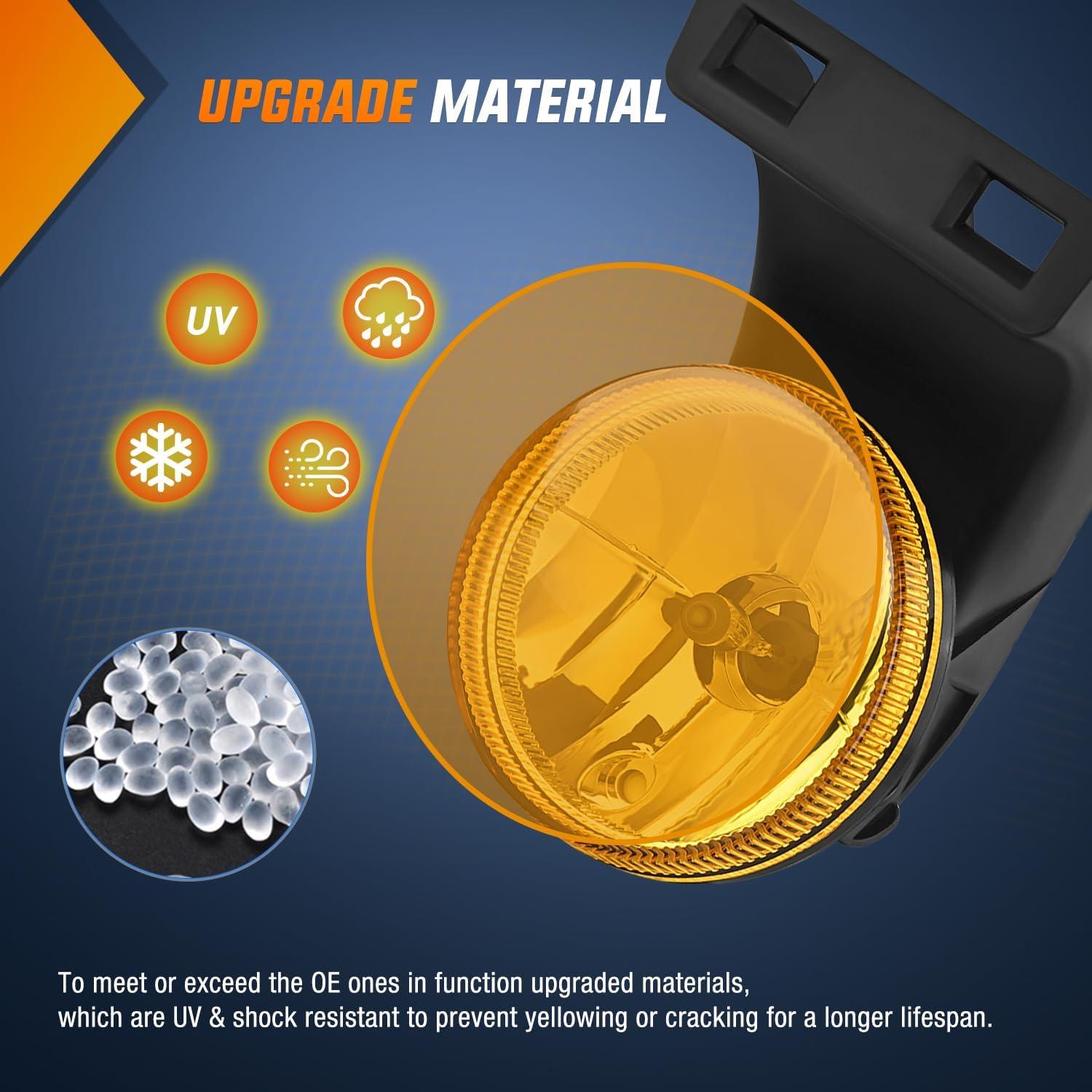 imageNilight Fog Lights Assembly Compatible with 2013 2014 2015 2016 2017 2018 Dodge Ram 1500 20192021 RAM 1500 Classic Not Fit for Rebel Model Fog Light Replacement Clear Lens 2 Years WarrantyDodge Ram 19942002 Amber