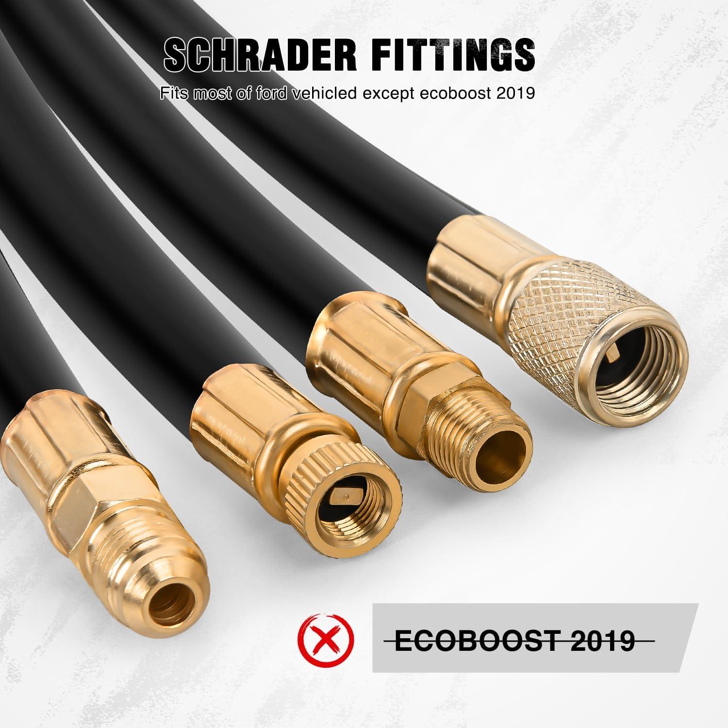 imageNilight Fuel Injection Pressure Tester Kit 0140 PSI Fuel Pressure Gauge Master Automotive Test Tool for Most Car Truck Motorcycle SUV ATV RVMaster B