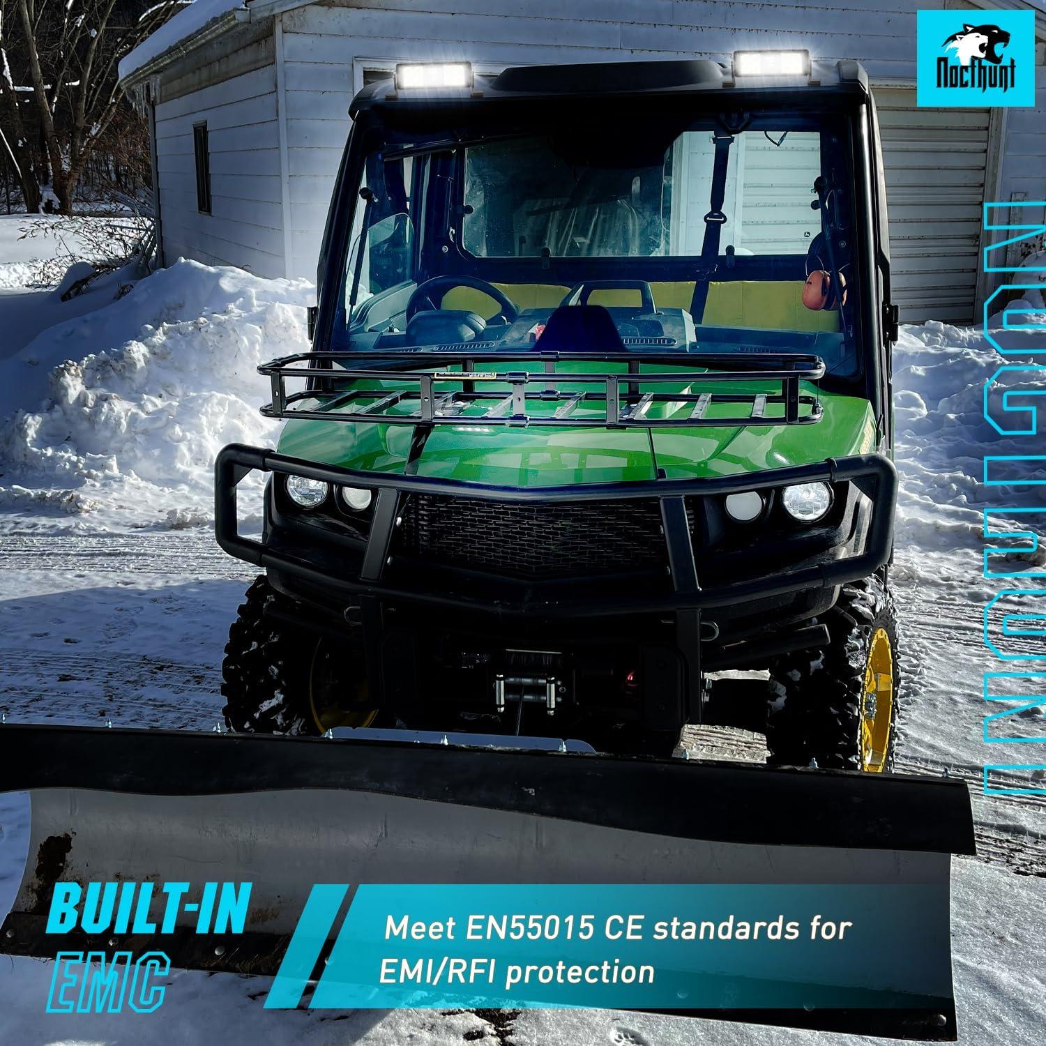 imageNilight LED Light Bar 22 Inch 37LED Dual Row Spot Flood Combo Night Vision Off Road Driving Lights ScrewLess w16AWG Rocker Switch Wiring Harness Kit for Truck ATV UTV2Pcs 8Inch 9Led Light Wiring Kit