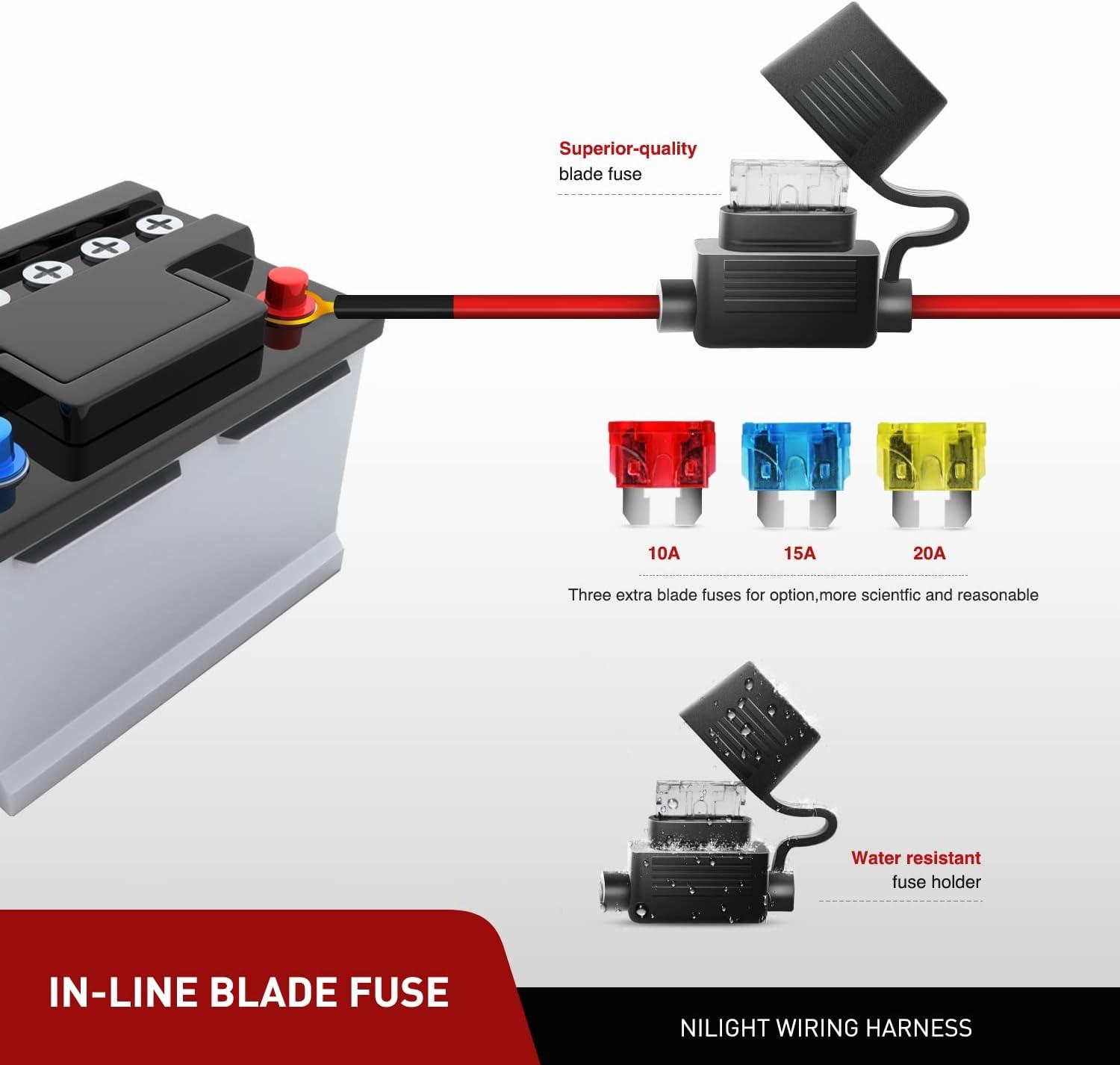 imageNilight LED Light Bar 32Inch 180W Spot Flood Combo Led Off Road Lights 12V 5Pin Rocker Switch LED Light Bar Wiring Harness Kit 2 Years Warranty ZH079 ClearWhite54Inch 312W Light Bar Wiring Harness