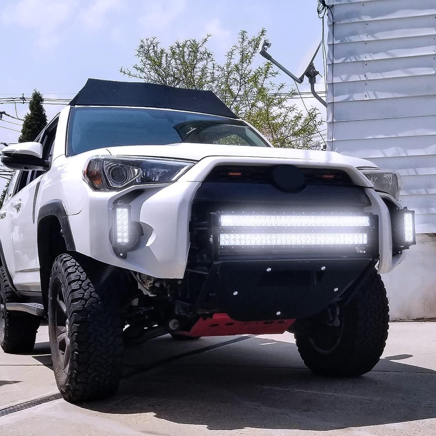 imageNilight LED Light Bar 33Inch Triple Row Spot Flood Combo Lights Red Shell with Wiring Harness Kit for Fog Driving Work Lighting on OffRoad Truck SUV ATV UTV32Inch 180W Light Bar