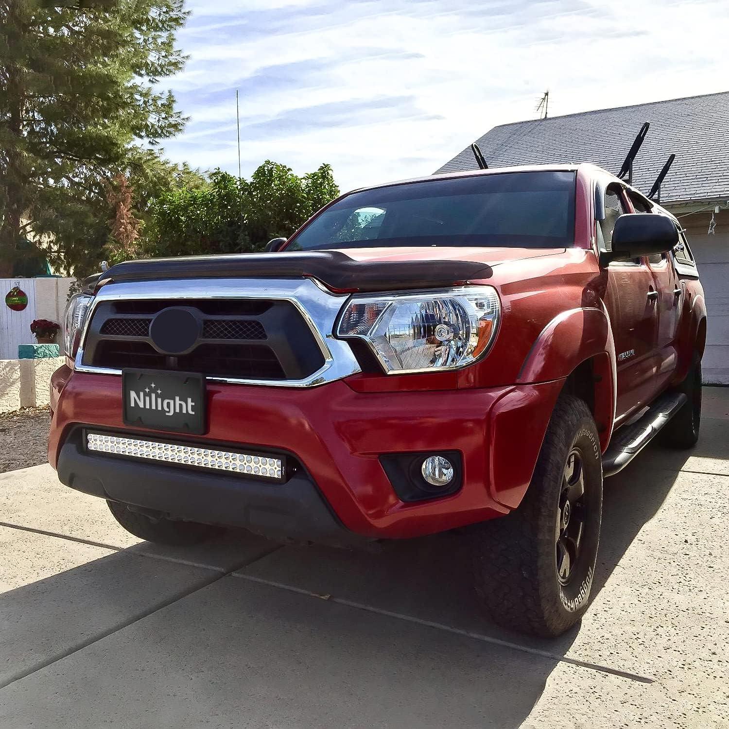 imageNilight LED Light Bar 33Inch Triple Row Spot Flood Combo Lights Red Shell with Wiring Harness Kit for Fog Driving Work Lighting on OffRoad Truck SUV ATV UTV32Inch 180W Light Bar