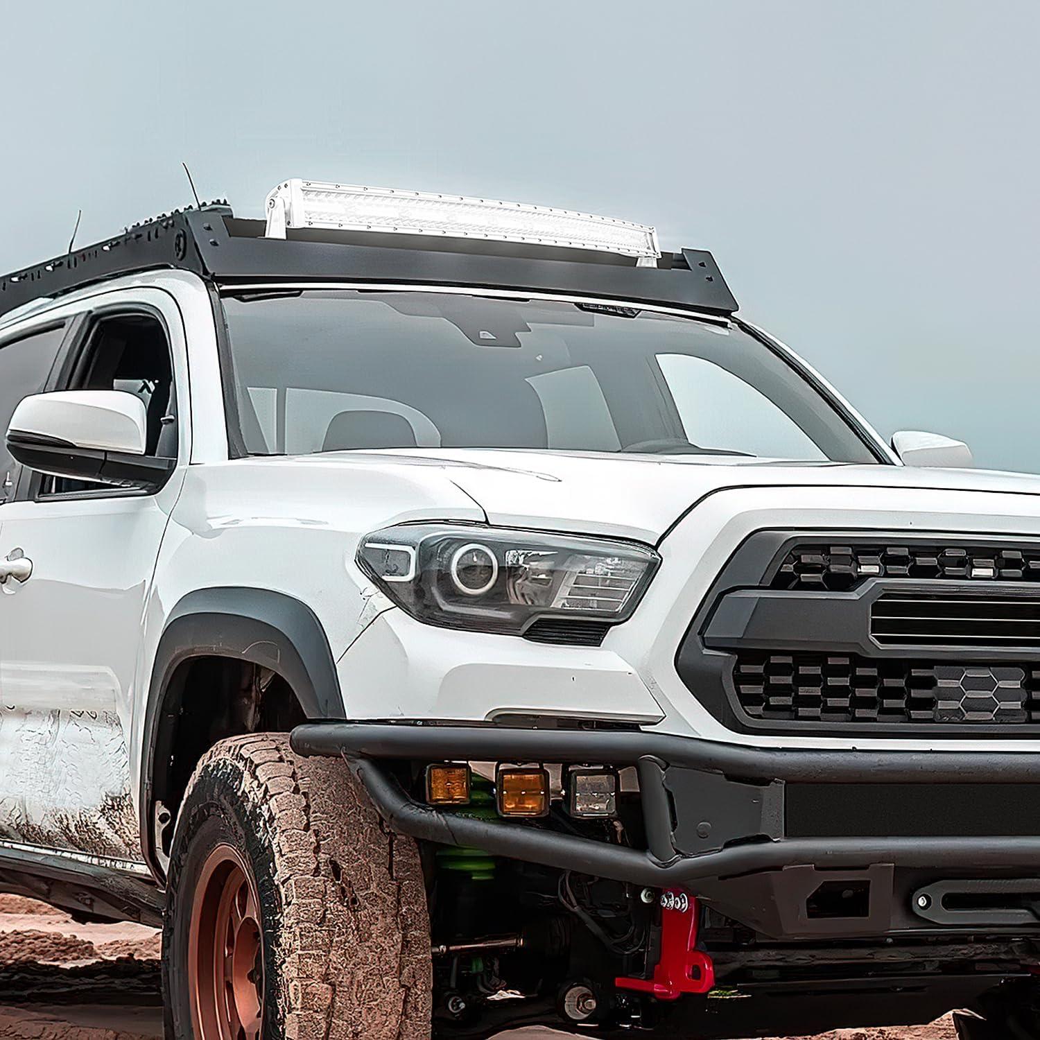 imageNilight LED Light Bar 42 Inch Triple Row Spot Flood Combo Lights Red Shell with Wiring Harness Kit for Fog Driving Work Lighting on OffRoad Truck Tractor SUV ATV UTV Boatwhite