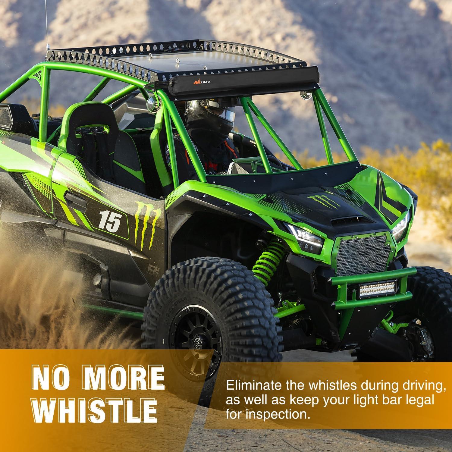 imageNilight LED Light Bar Cover 52 Inches Black Nylon Protective Sleeve Universal Fit Straight and Curved Bar Waterproof Dustproof ScratchProof Cove for Driving Off Road LightRectangular