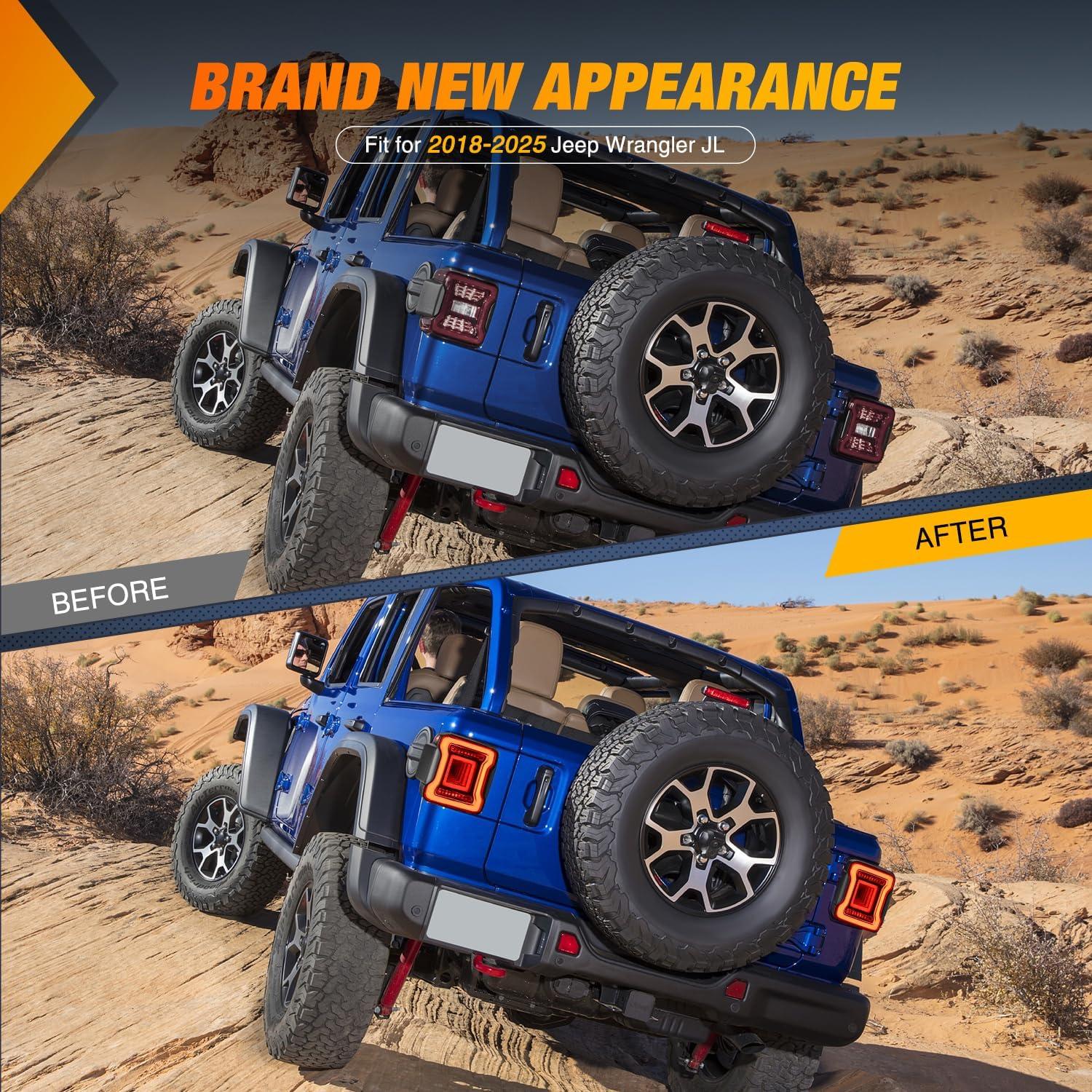 imageNilight LED Third Brake Lights High Mount Stop Tail Light with Smoked Lens for 20072018 Wrangler JKJL 20182025 Tail Light