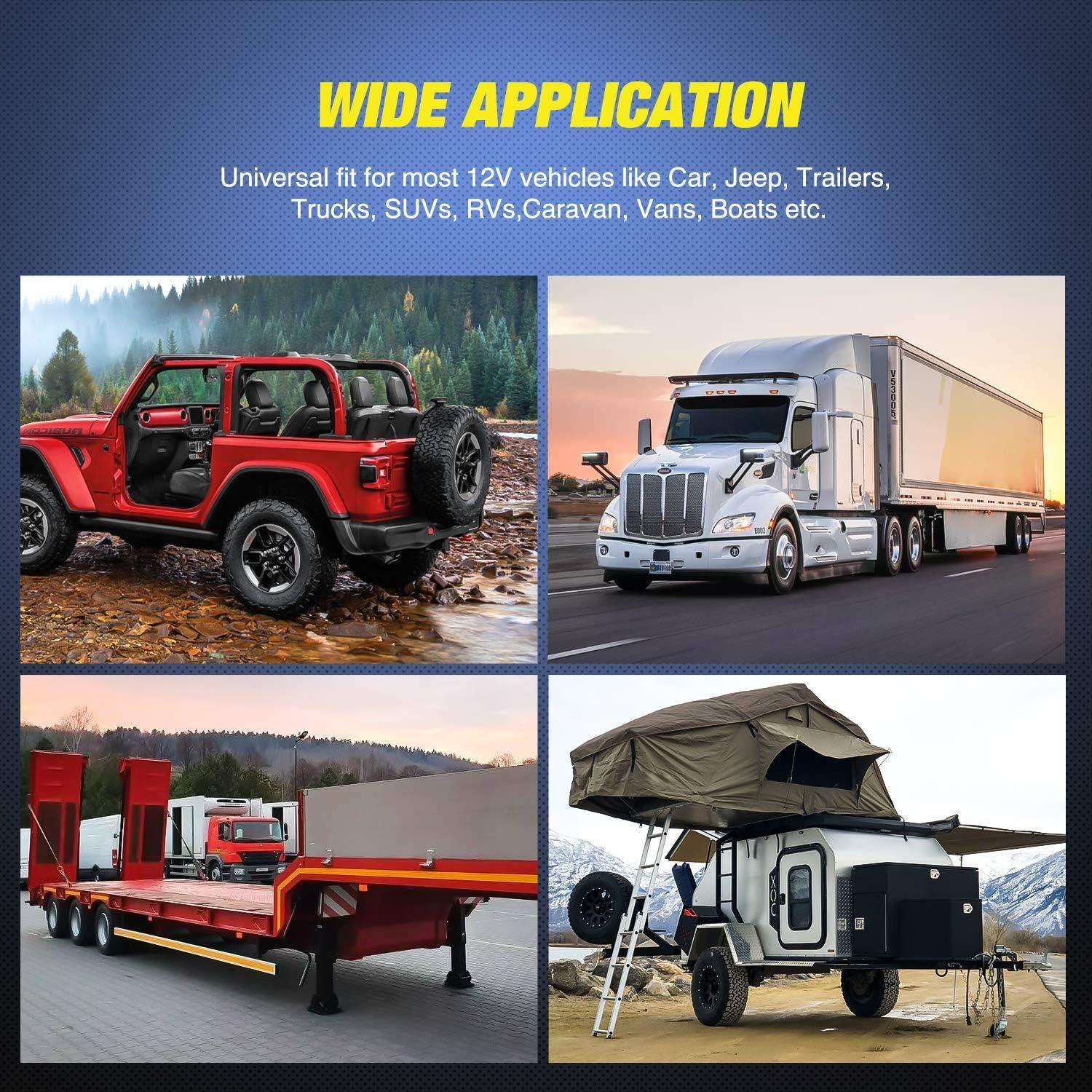 imageNilight LED Third Brake Lights High Mount Stop Tail Light with Smoked Lens for 20072018 Wrangler JKUniversal Tail LightHardwired