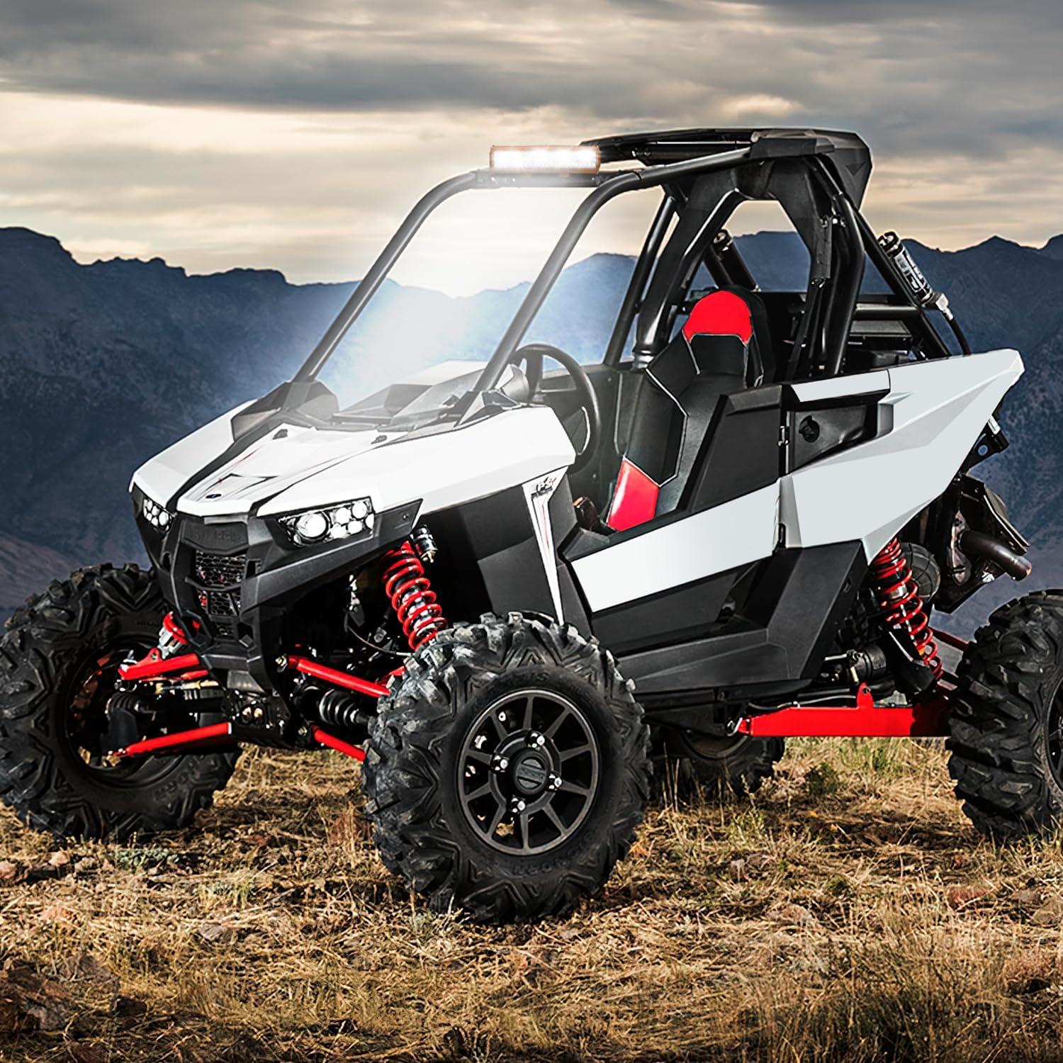 imageNilight Led Light Bar 12Inch 300W Triple Row Flood Spot Combo 30000LM Bar Driving Boat Lighting Led Off Road Lights for Trucks2 Years WarrantyAmber Shell with White Light