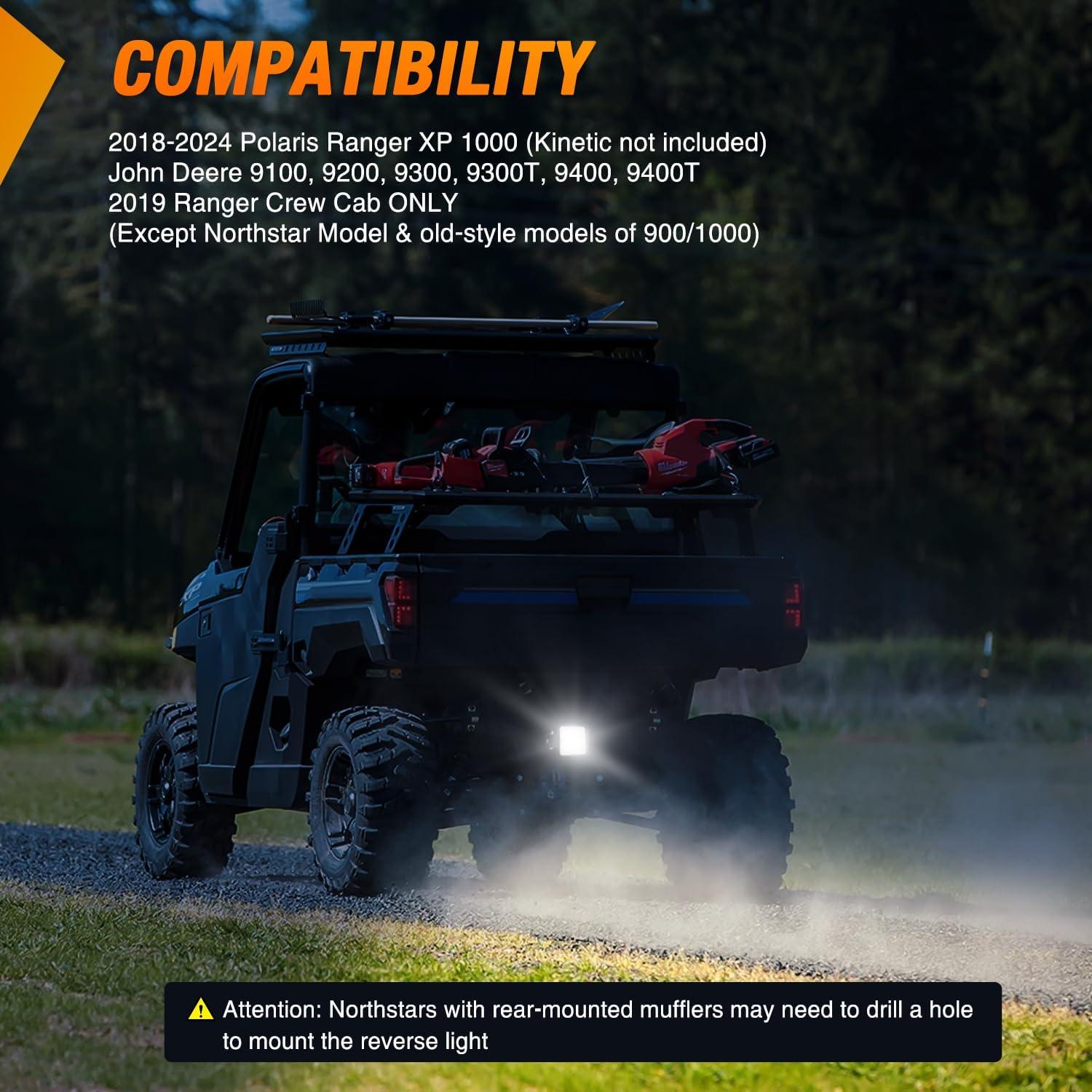 imageNilight Led Pods 2Pcs 18W 1260LM Flood Off Road Lights Super Bright Driving Work Fog Lamps for Trucks Pickup Golf Cart SUV ATV UTV 4x4 Van Camper Boat48W Ranger Backup Light